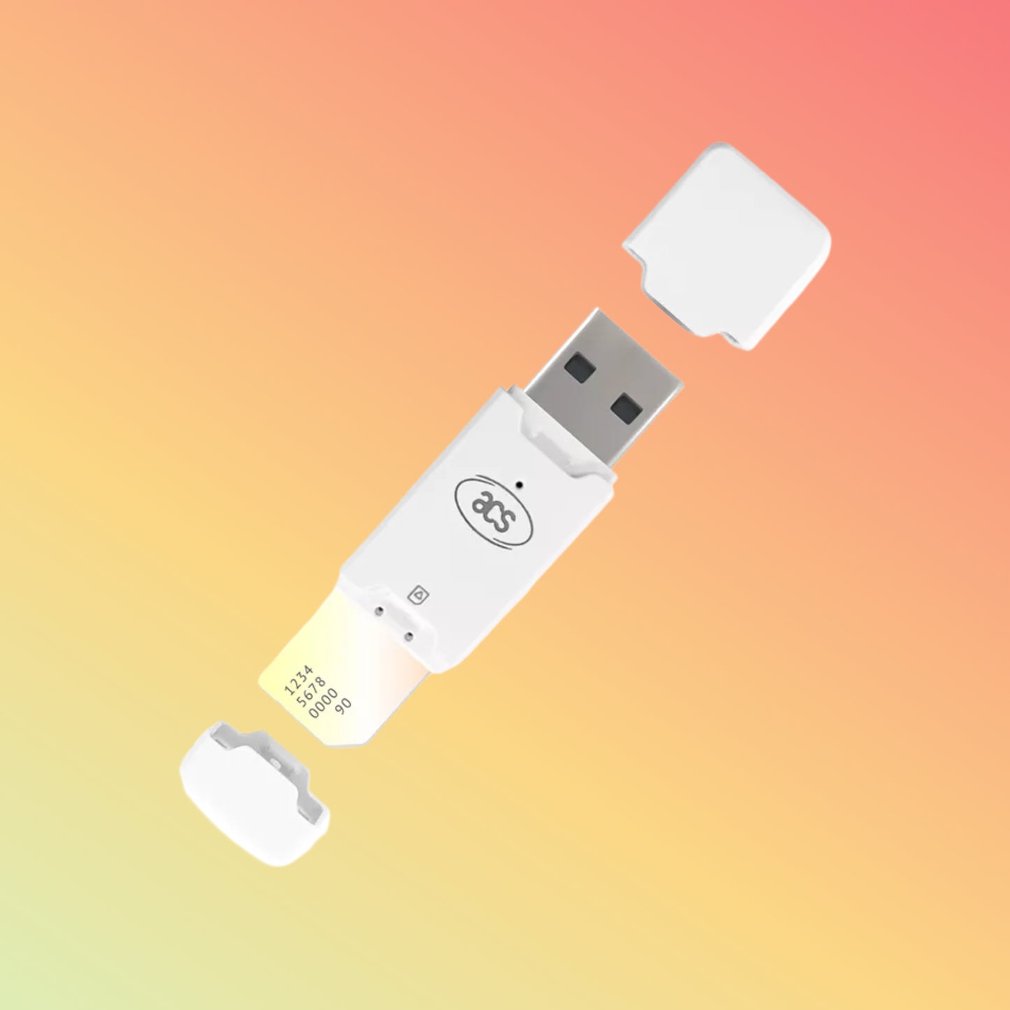 Portable USB SIM-size Contact Smart Card Reader ACR40T