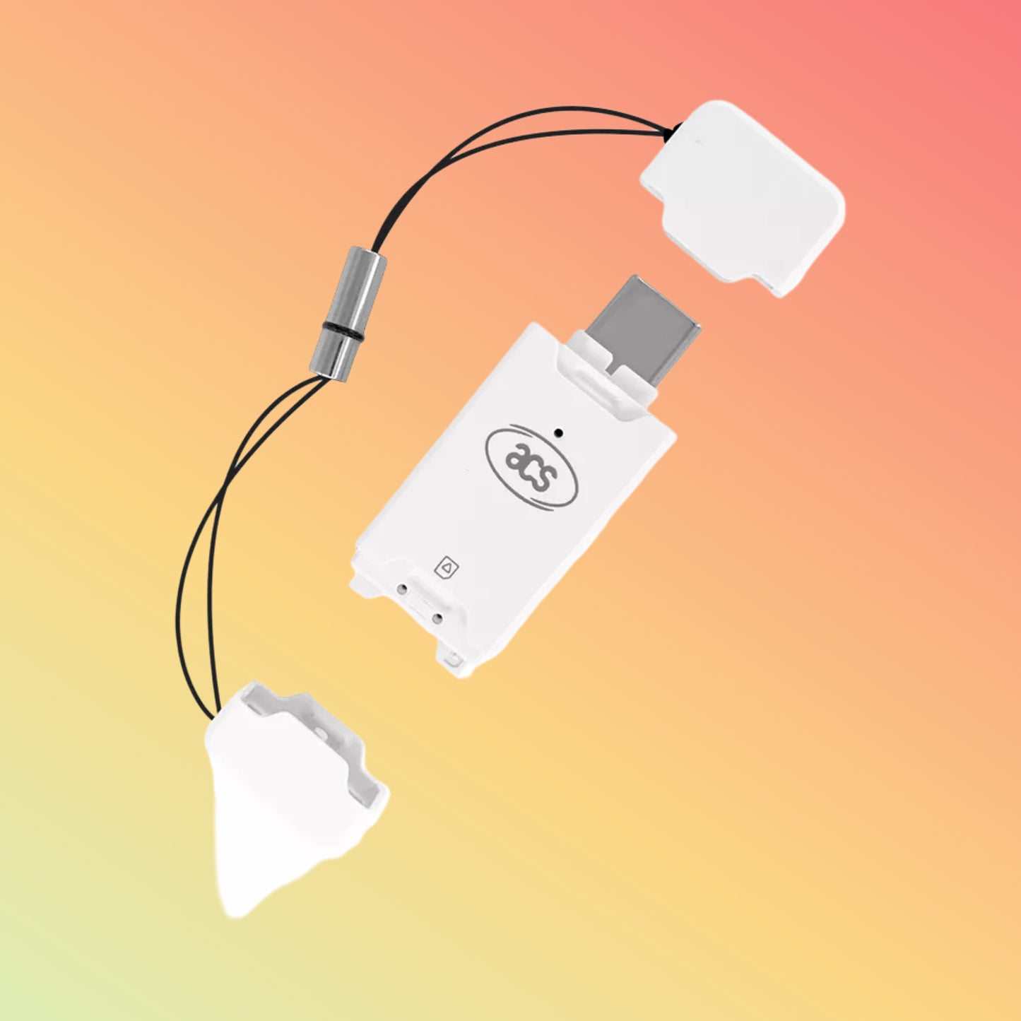 Portable USB SIM-size Contact Smart Card Reader ACR40T