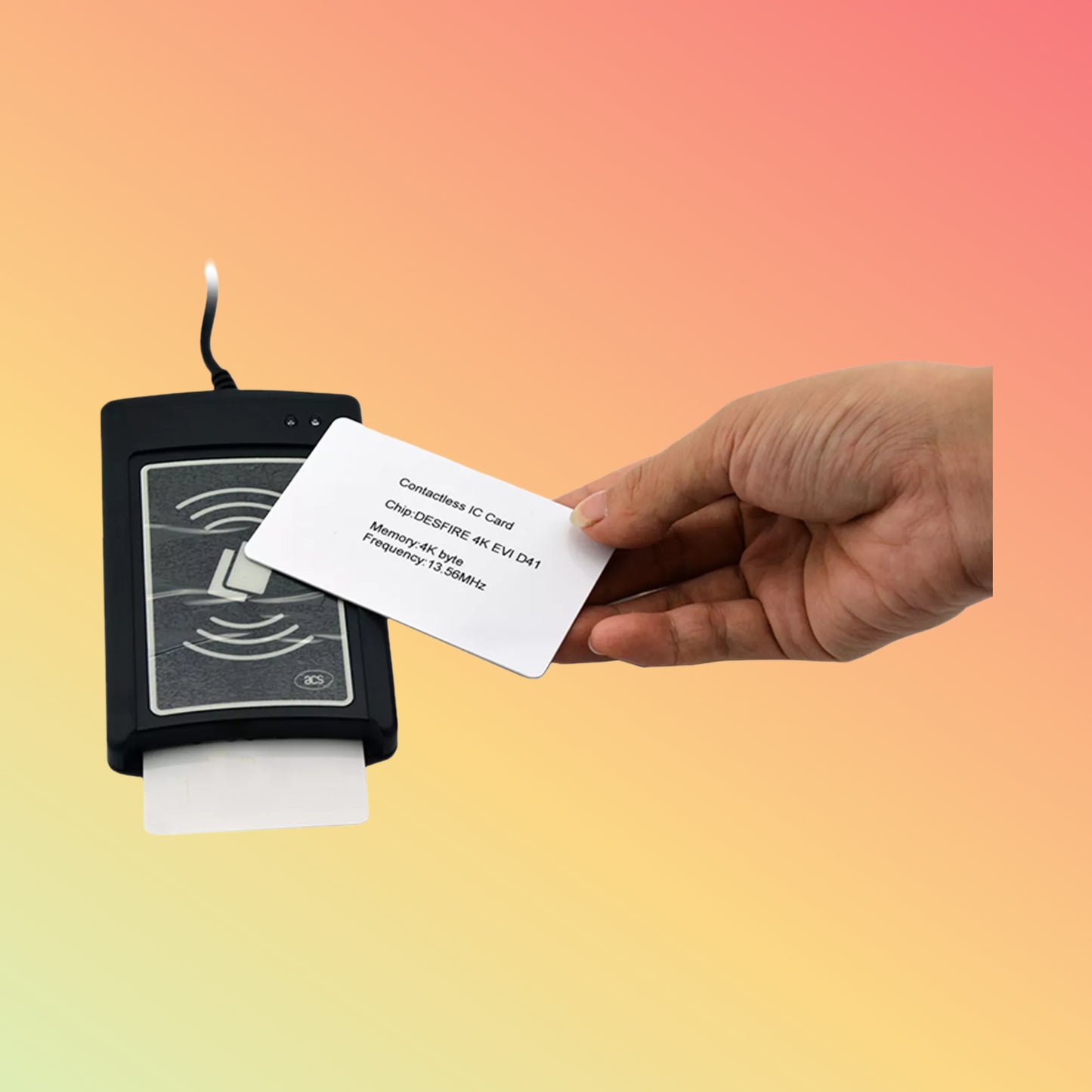 ISO14443 TypeA/B Dual Interface PC/SC Contactless Smart Card Reader ACR1281U-C1