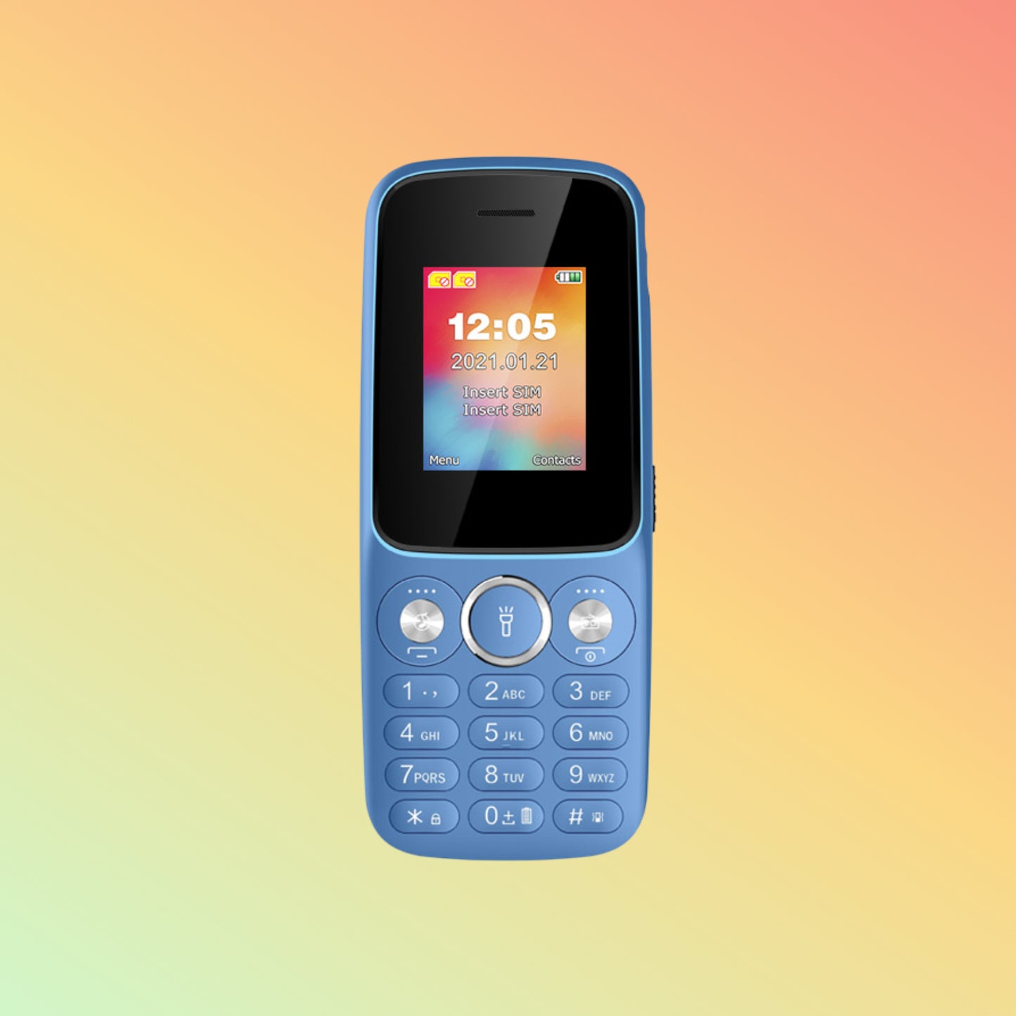 UNIWA E1804 1.77 Inches Display Low Price Slim Keypad Dual SIM GSM Button Mobile Phone