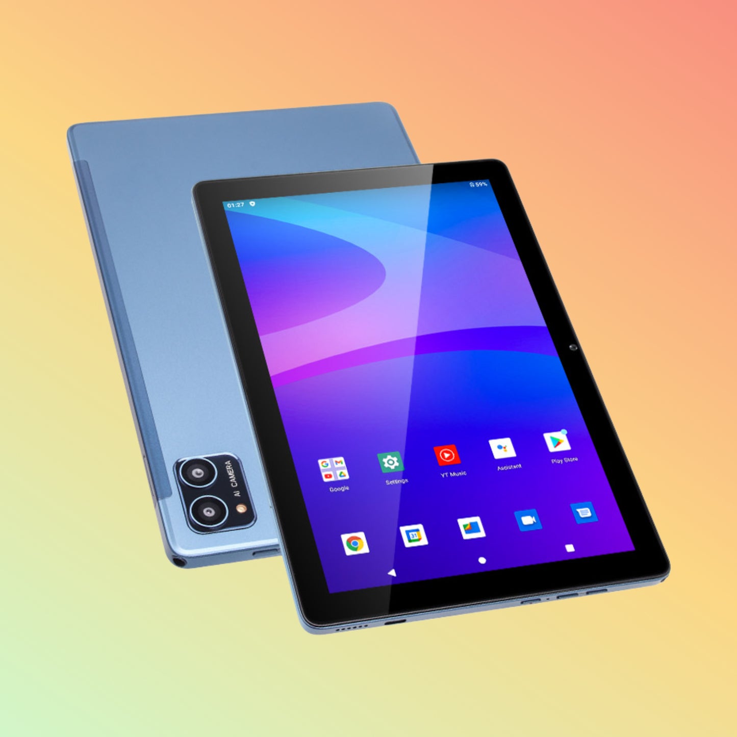 UTAB M1019 10 Inches Dual SIM Calling 3GB RAM Ultra Thin Android 11 Global Version 4G LTE Tablet