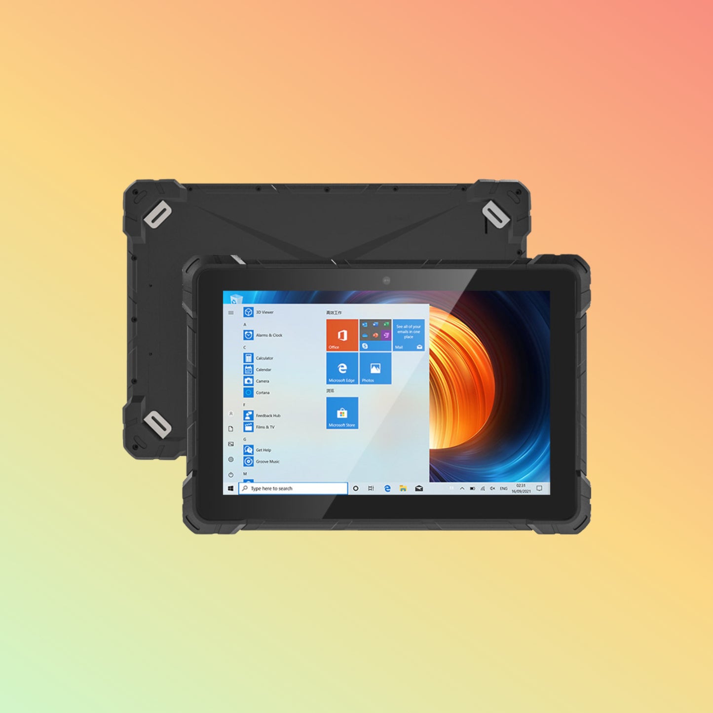 WinPad W108 10.1 Inches 8GB RAM Ethernet IP67 Rugged Industrial PC Tablet Windows 10 Pro