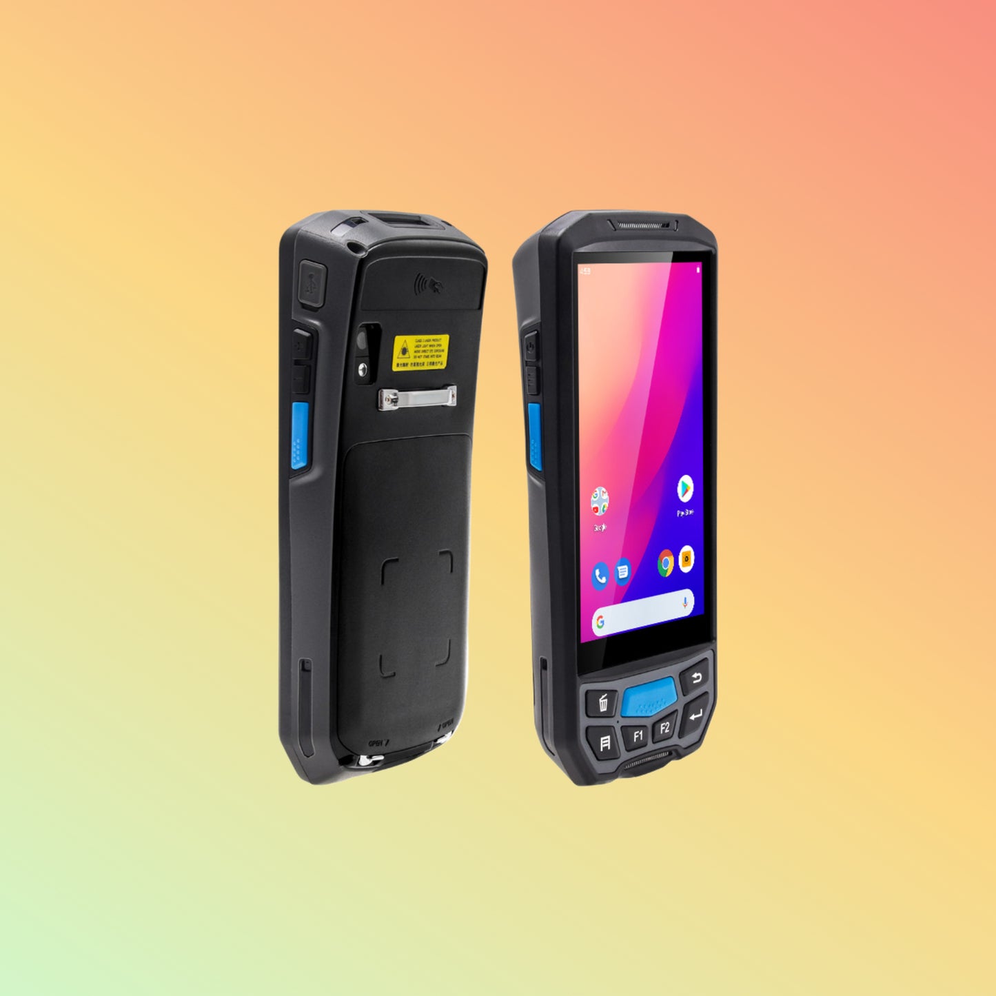 UNIWA S9000 Android 9.0 NFC RFID 2D Reader Handheld PDA Barcoder Scanner with Display