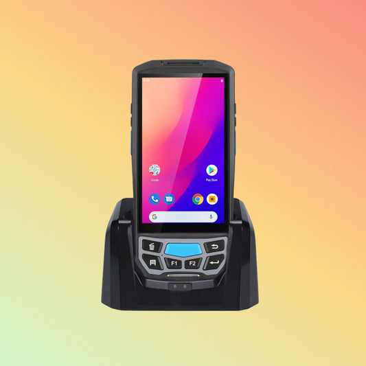 UNIWA S9000 Android 9.0 NFC RFID 2D Reader Handheld PDA Barcoder Scanner with Display