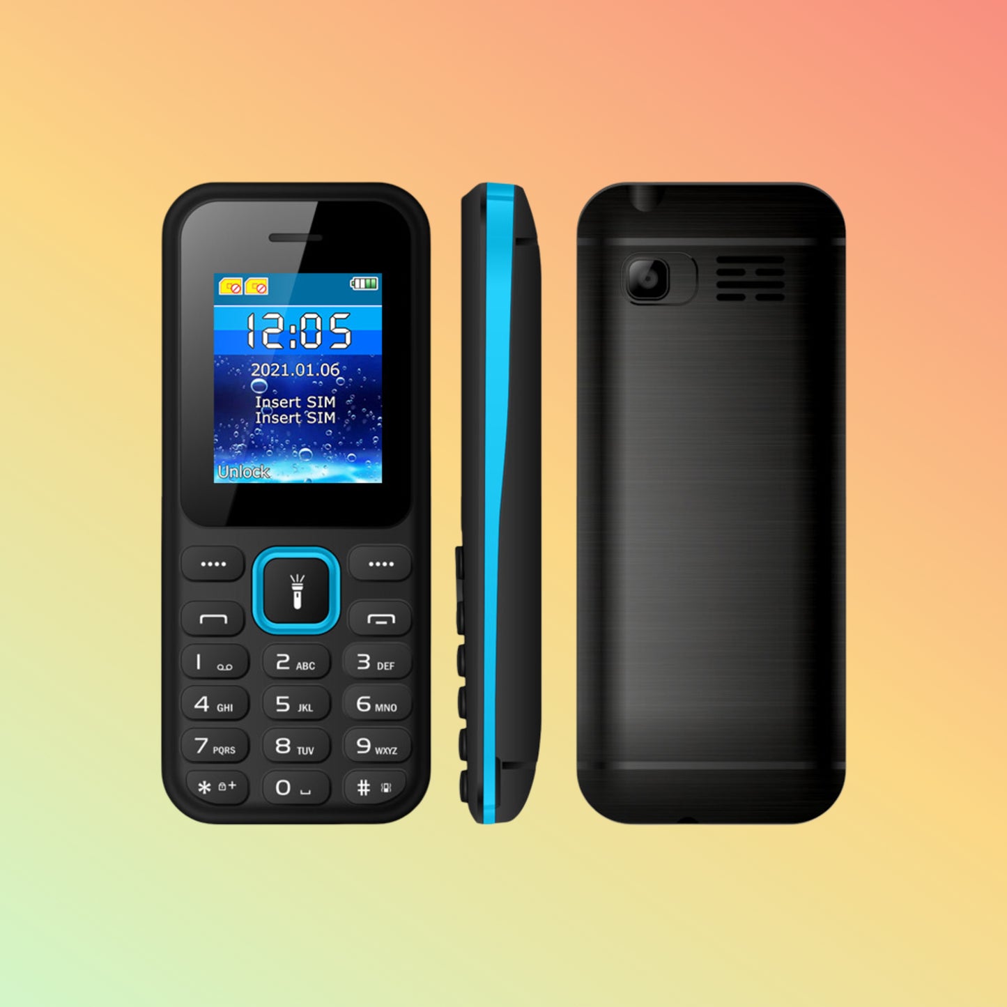 UNIWA FD003 1.77 Inches Screen Low Price 4G Bar Keypad Feature Mobile Phone