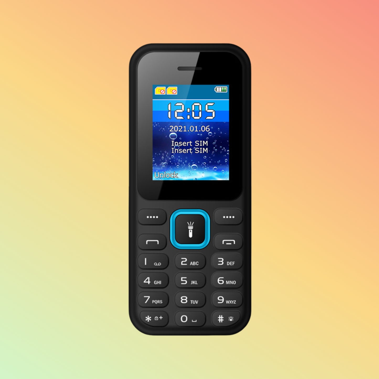 UNIWA FD003 1.77 Inches Screen Low Price 4G Bar Keypad Feature Mobile Phone