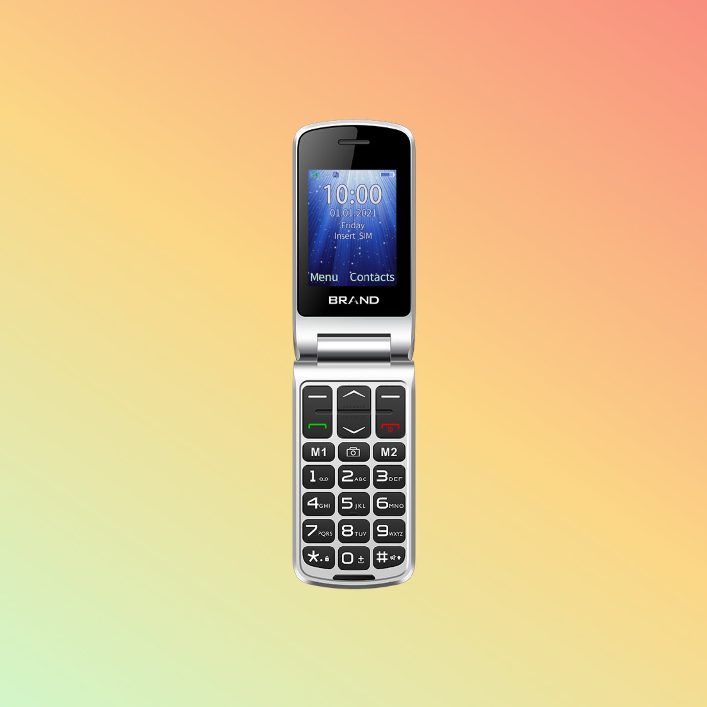 UNIWA F247L 2.4 Inches Dual SIM SOS Button Keypad 4G LTE Flip Feature Phone