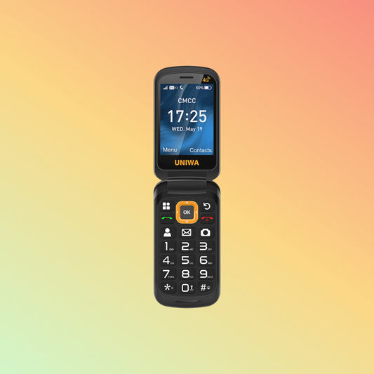 UNIWA V909T 2.8" Dual Screen VoLTE 4G Flip Feature Phone