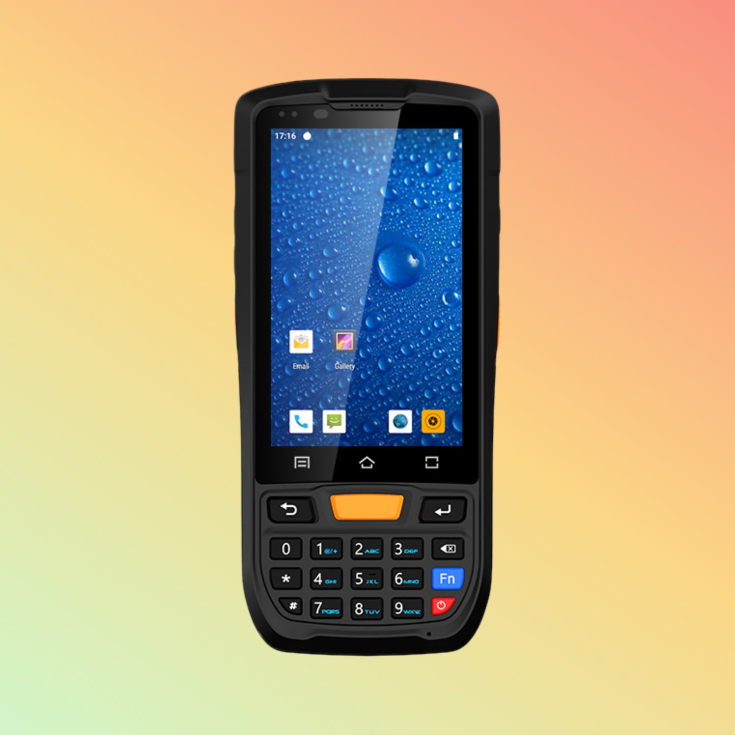 UNIWA HS001 4 Inches IP67 Android 9.0 Rugged Handheld PDA 1D/2D QR Barcode Scanner