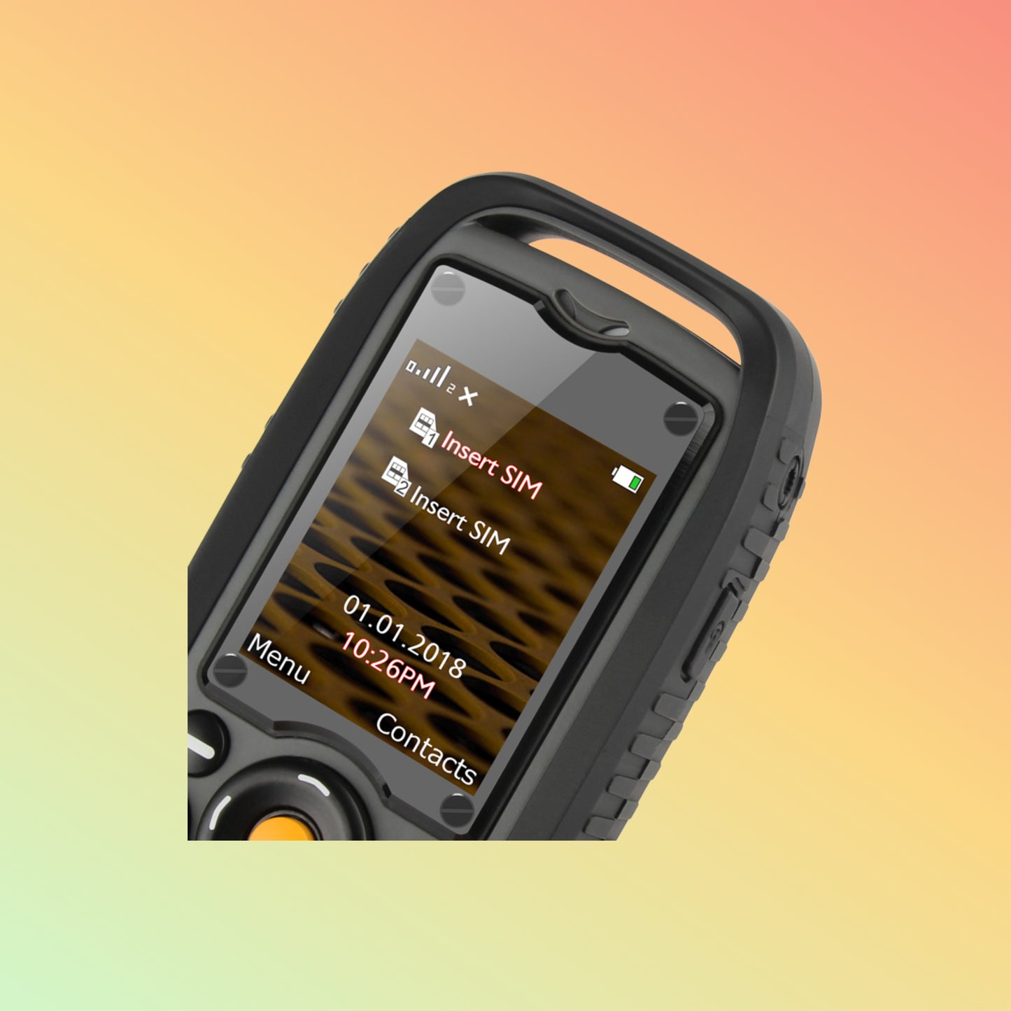 UNIWA XP25 2 Inches Screen Dual SIM Card IP68 Waterproof Rugged Phone with Keypad