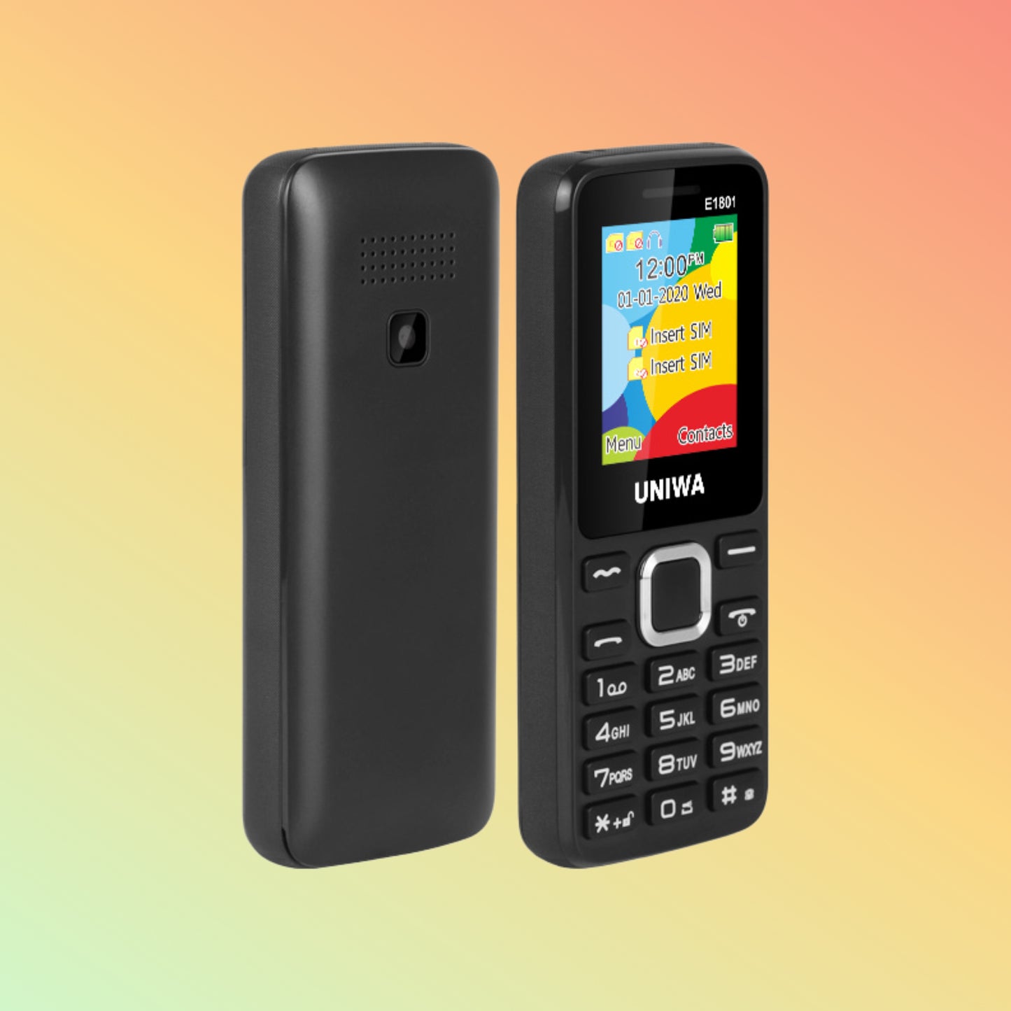 UNIWA E1801 1.77 Inches Screen Dual SIM Low Price Keypad Feature Phone
