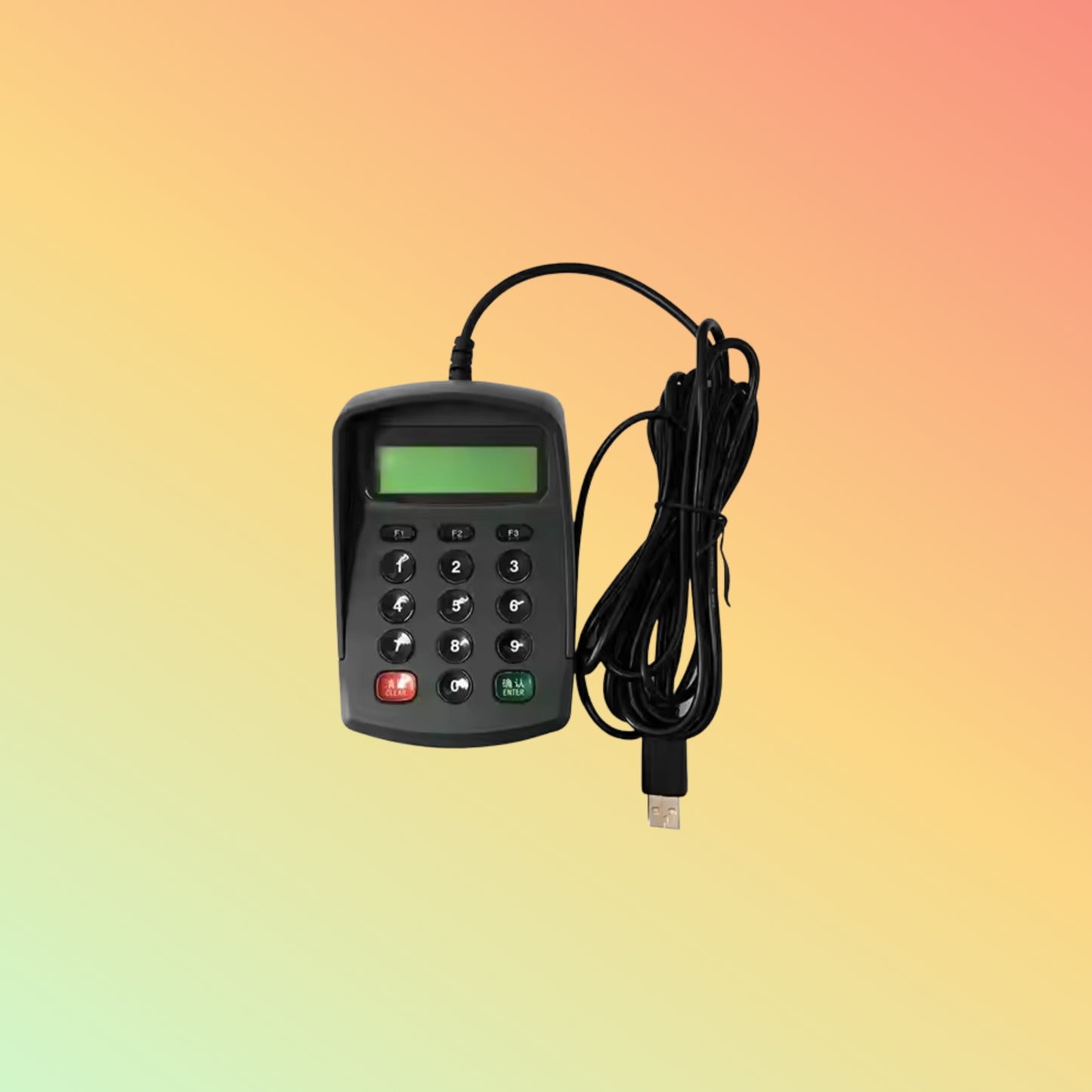 USB Bank POS Number Keyboard and Key Pad With Display