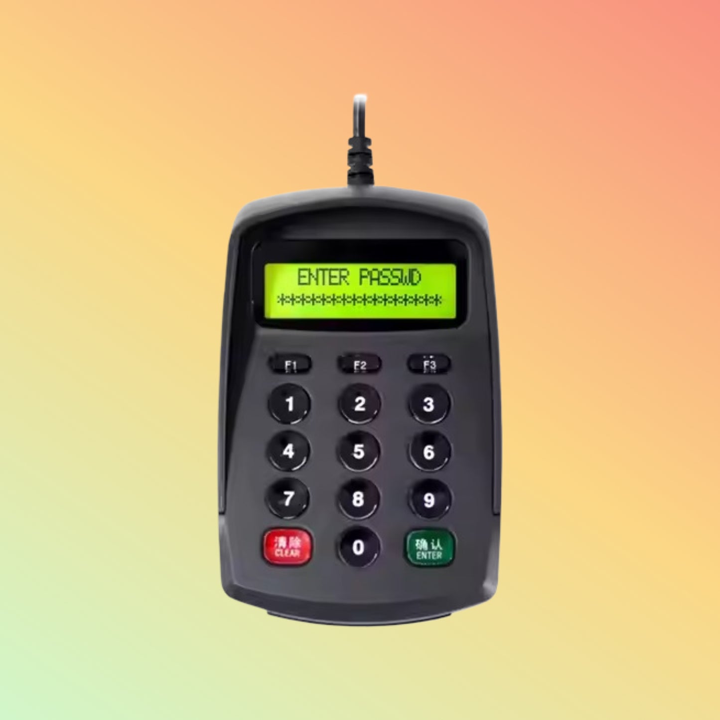 USB Bank POS Number Keyboard and Key Pad With Display