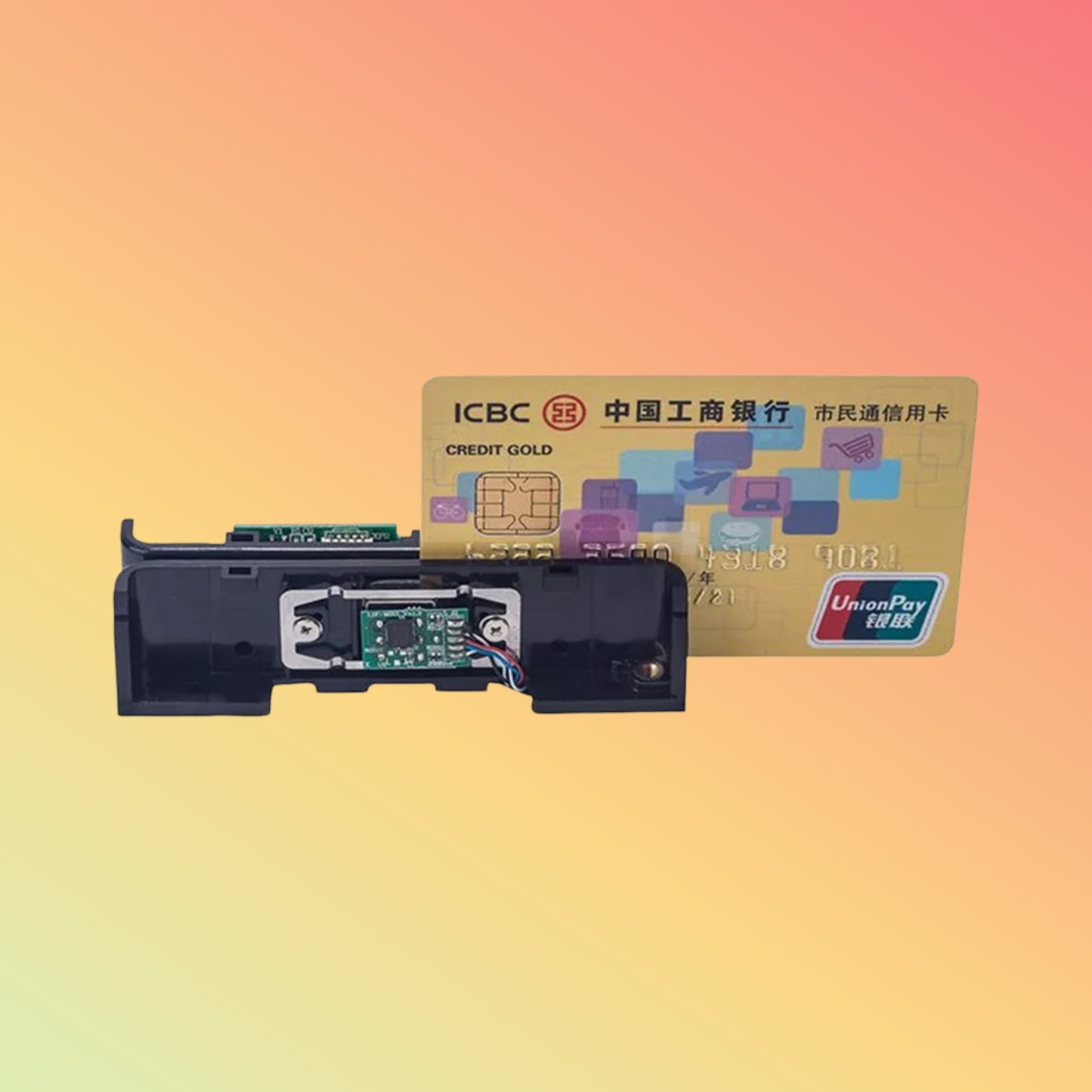 90mm USB RS232 Bi-direction Magnetic Card Reader Module MSR90M