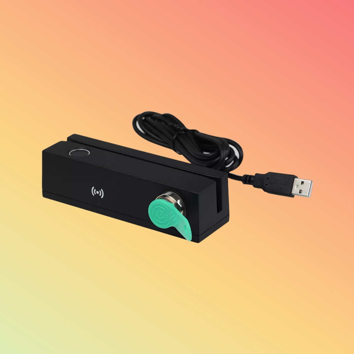 13.56 MHz NFC MSR Fingerprint I-Button Card Reader MFR120