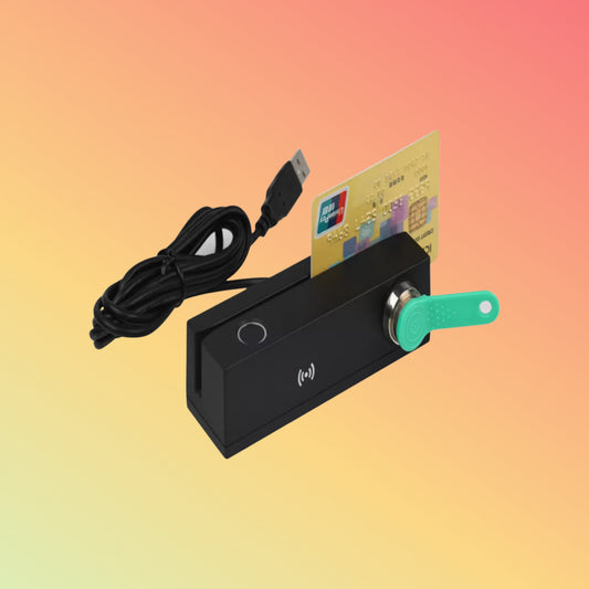 13.56 MHz NFC MSR Fingerprint I-Button Card Reader MFR120