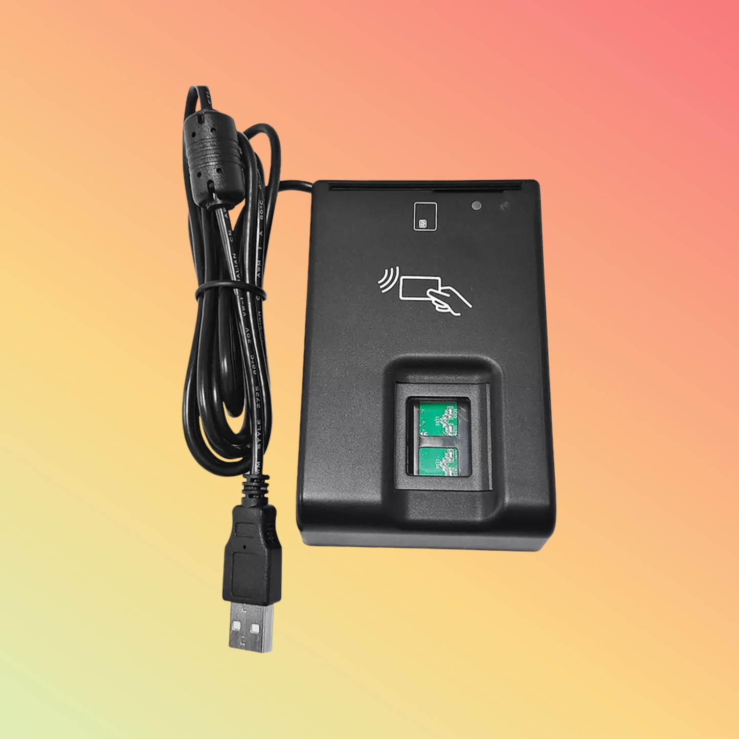 USB Dual Interface Smart Card Reader with Optical Fingerprint Scanner SFR02