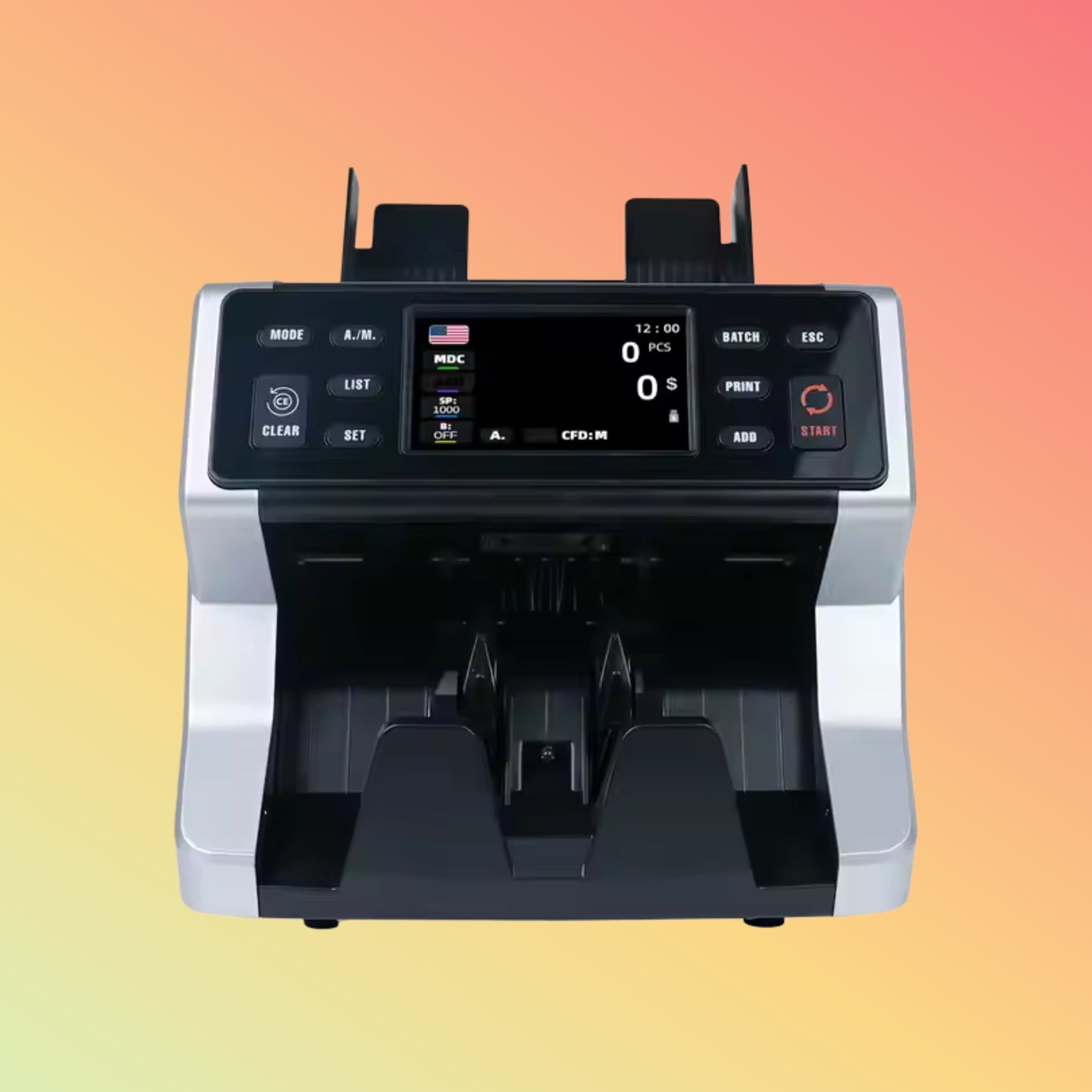 UN-70A Money Counter Counting Machine Top Currency Detector Money Detector Machine Bill Counter for Office