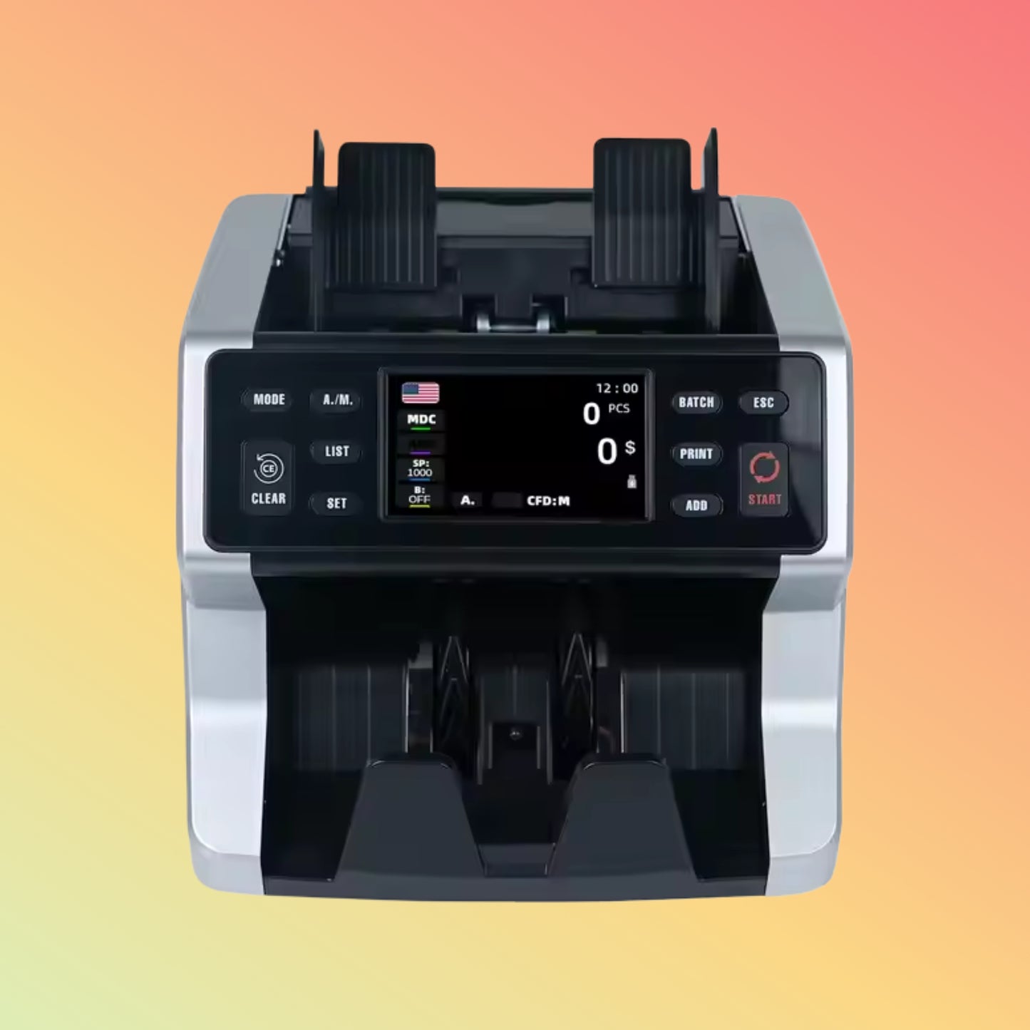 UN-70A Money Counter Counting Machine Top Currency Detector Money Detector Machine Bill Counter for Office