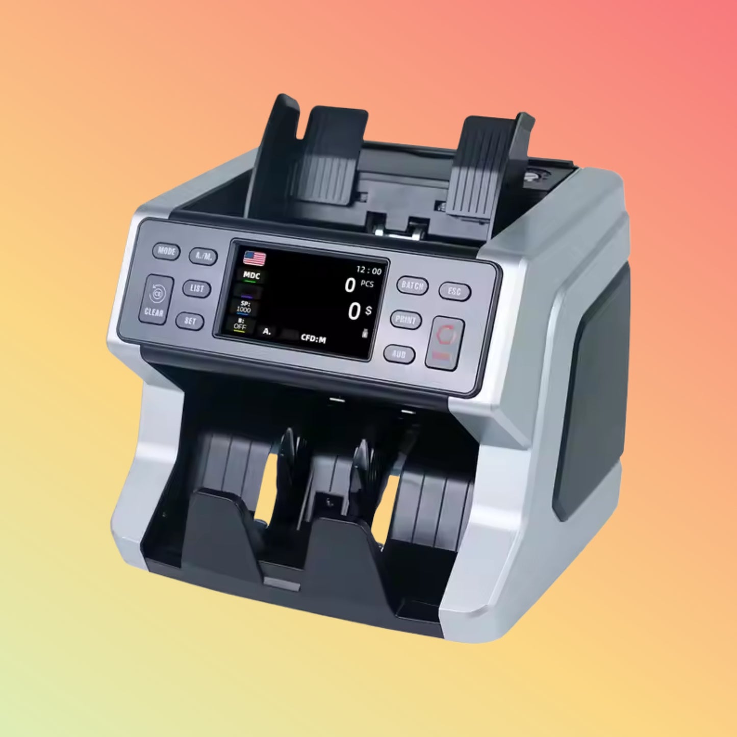UN-70A Banks Banknote Machine Top Currency Detector Bill Counter Money Counting Money Counting Machine for Office Bank
