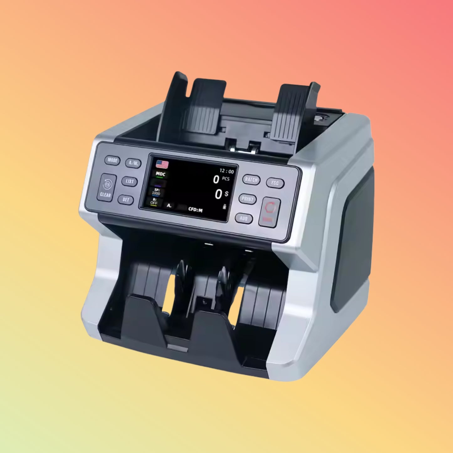 UN-70A Banks Banknote Machine Currency Detectors Mix Value Counter Money Counting Machine for Office Bank