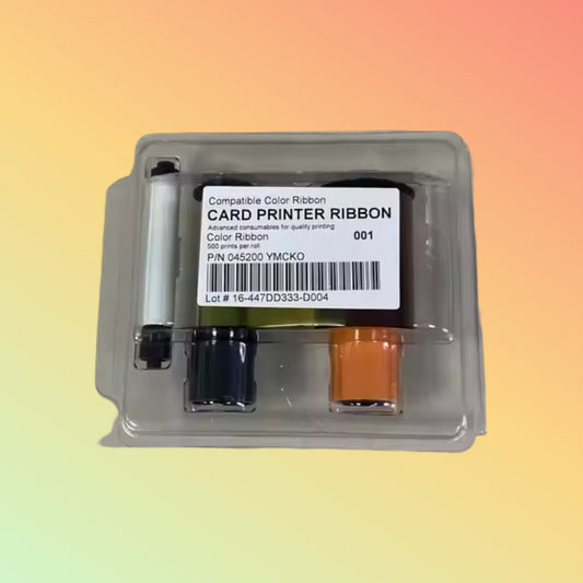 045200 YMCKO Color Ribbons 500 Images Per Roll DTC4500 & DTC4500e Card Printers 045200 Ribbons