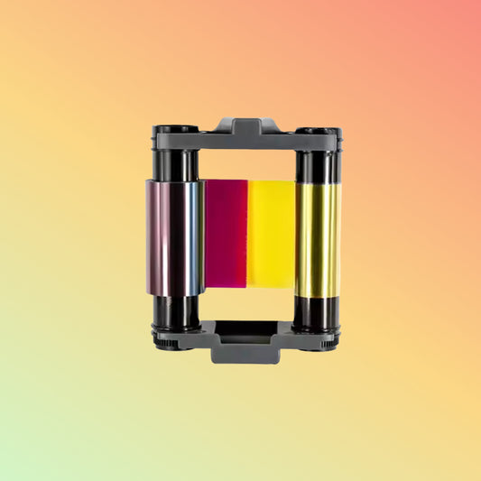 CBGR0100C Badgy100 / 200 YMCKO Color Ribbon 100 Prints/Roll