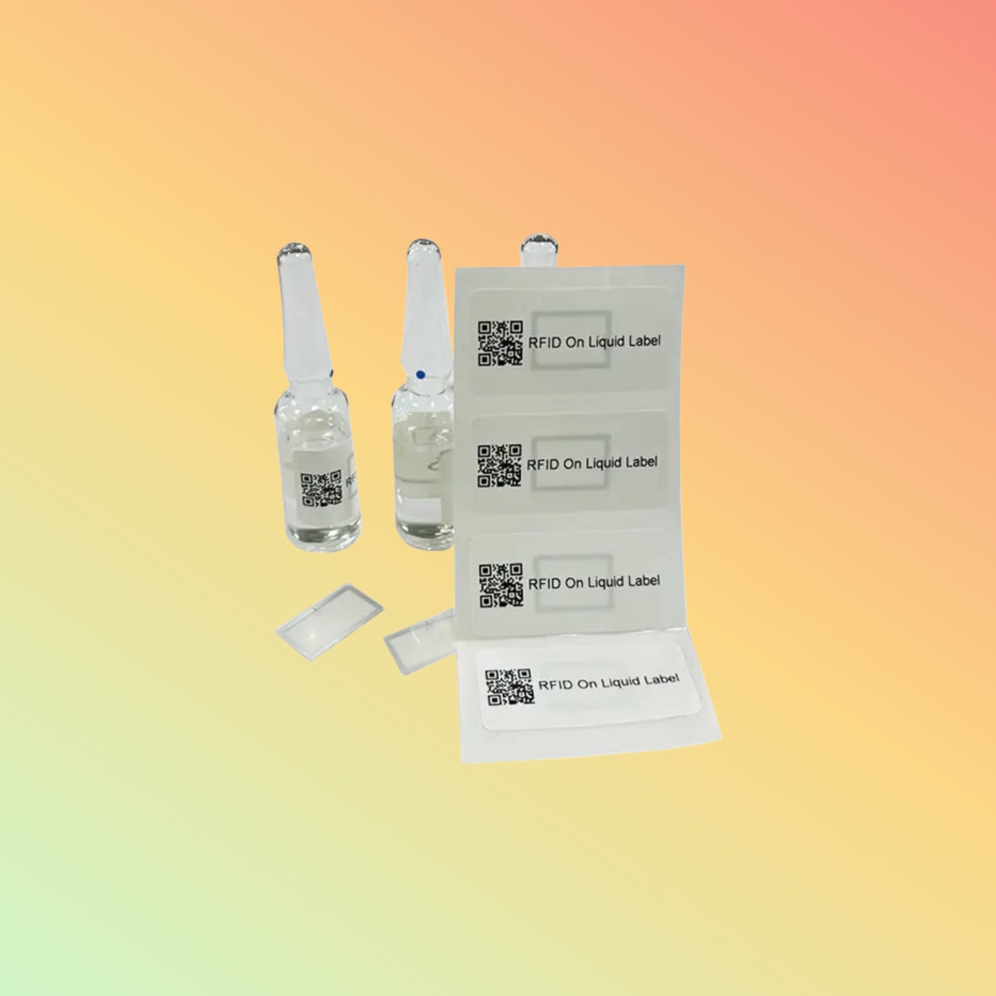 XGSun RFID On Liquid Label for Glass Test Tube Management