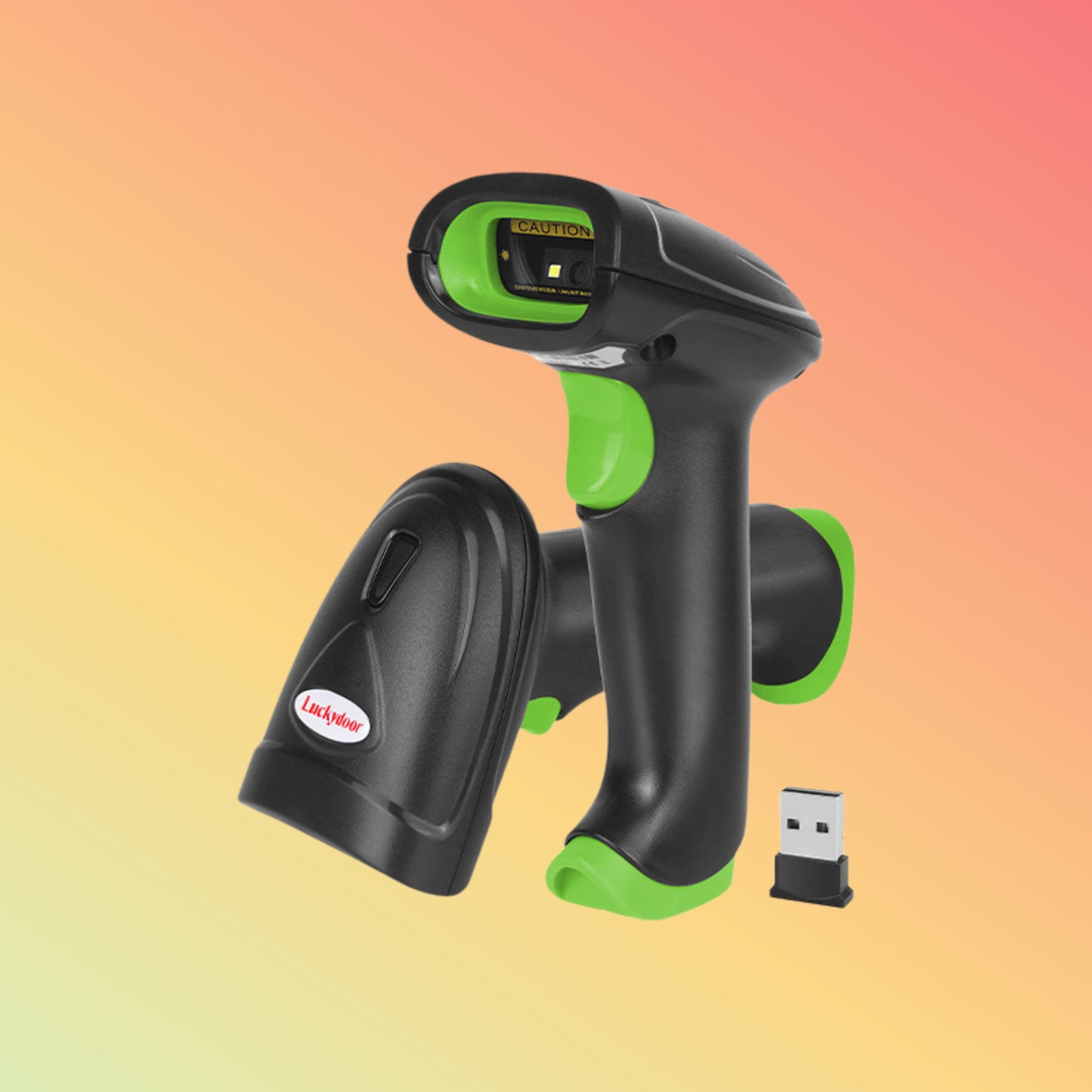 Luckydoor 1D 2D QR Code Bluetooth Barcode Scanner Wireless Bar Code Scanner