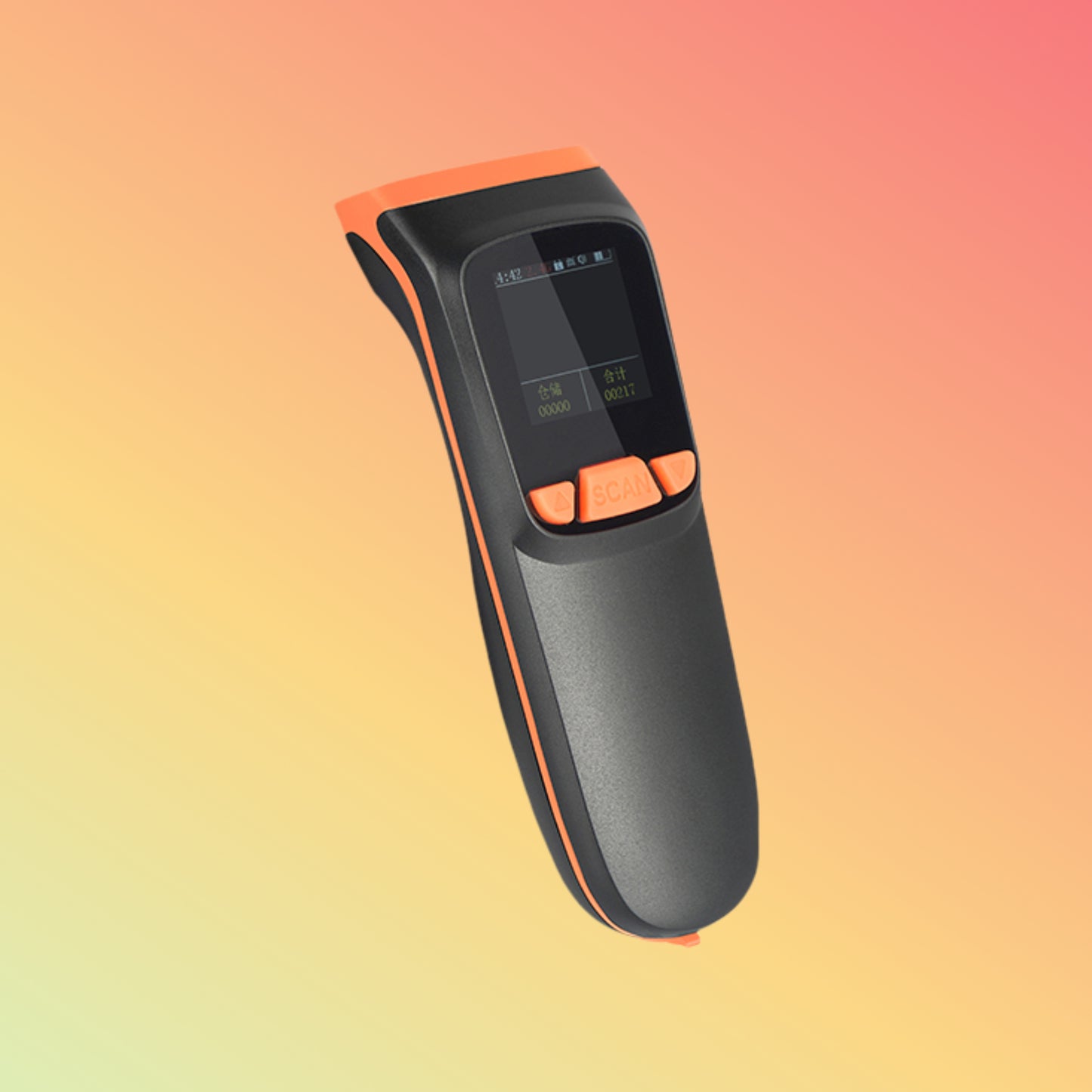 Luckydoor K-82 2d handheld barcode scanner with display screen mobile phone cordless qr reader barcode scanner