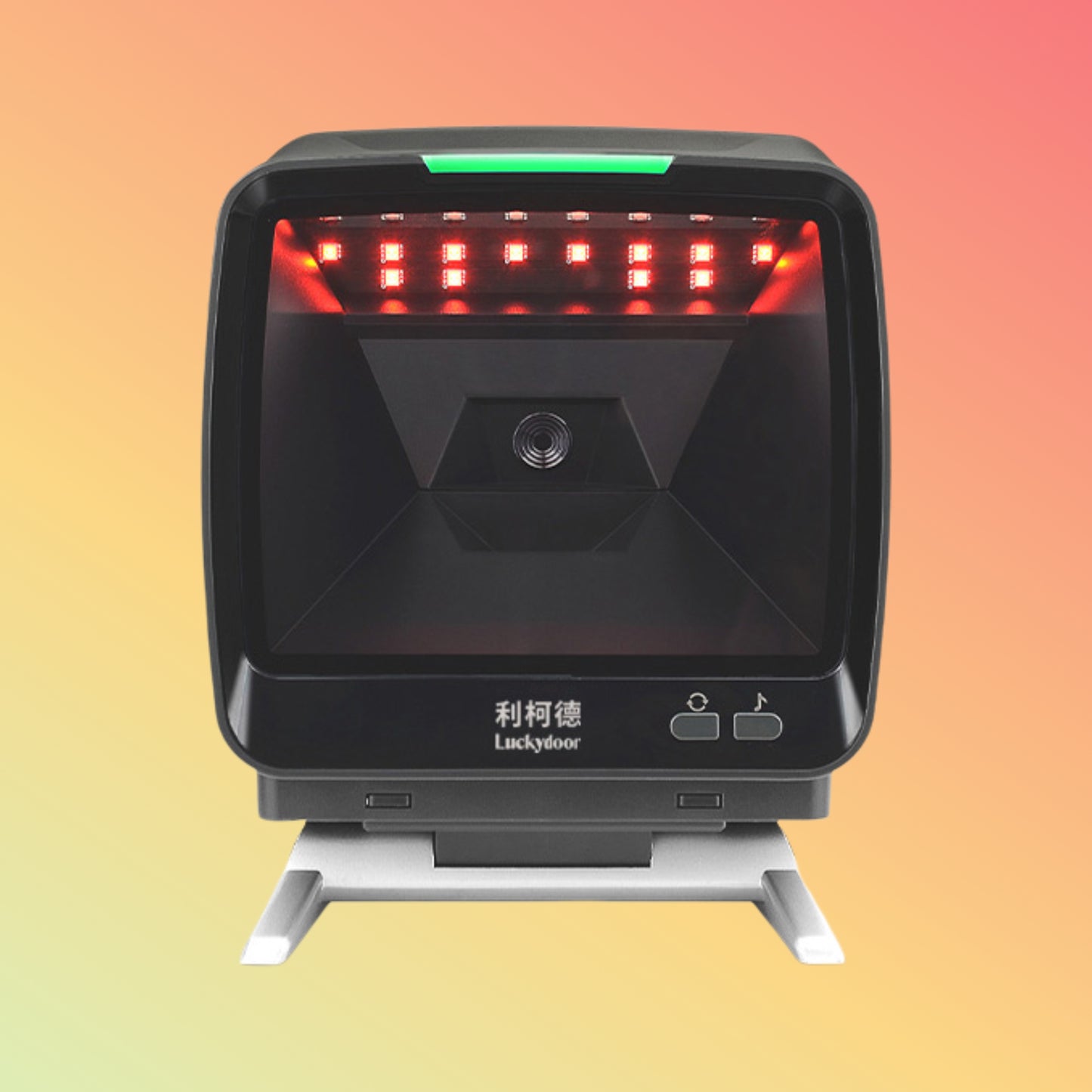 High Performance Desktop 2D stationary Omnidirectional Hands-Free USB Barcode Scanner