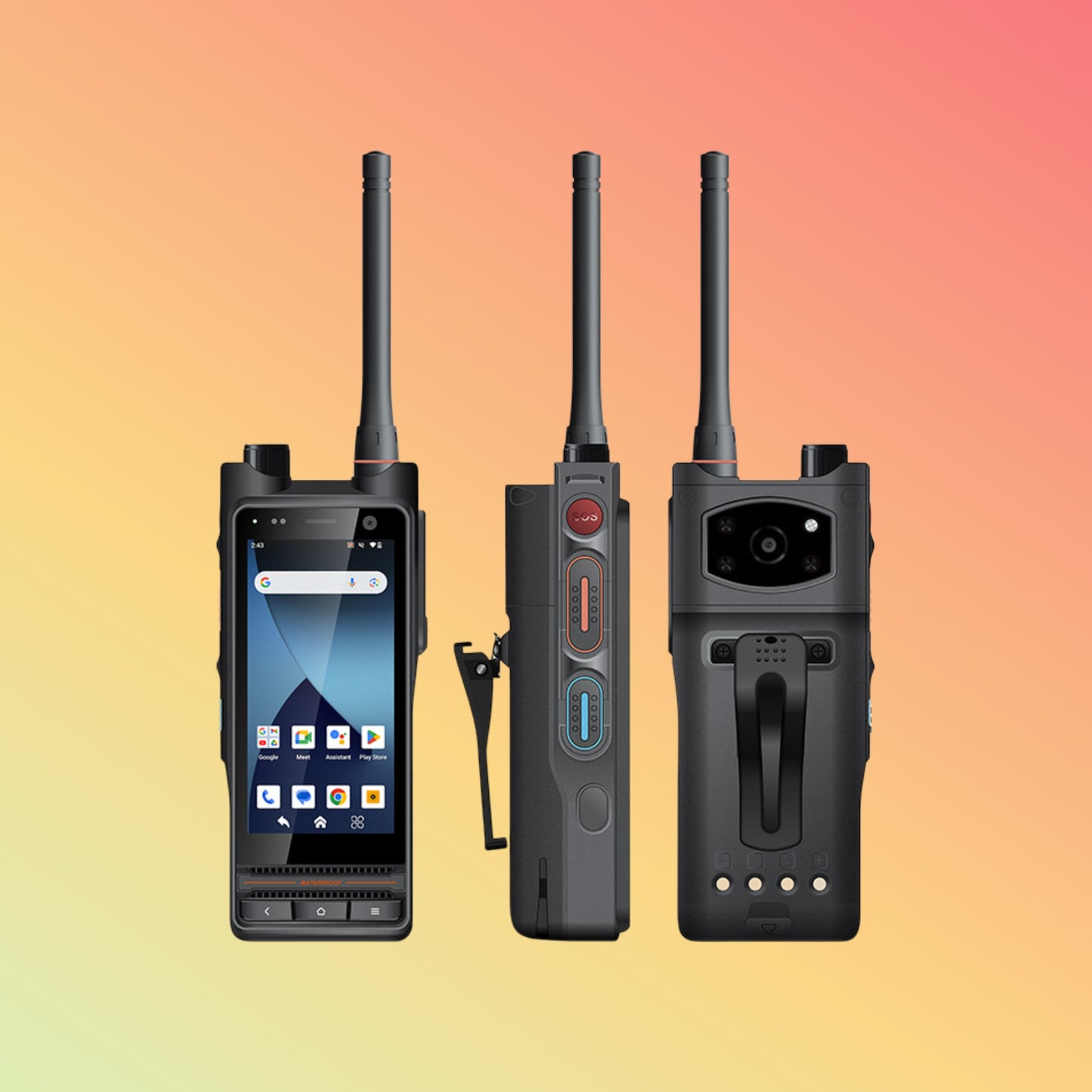 UNIWA P8 Android 14 IP68 Waterproof 5000mAh Battery NFC Smart Zello Mobile Walkie Talkie