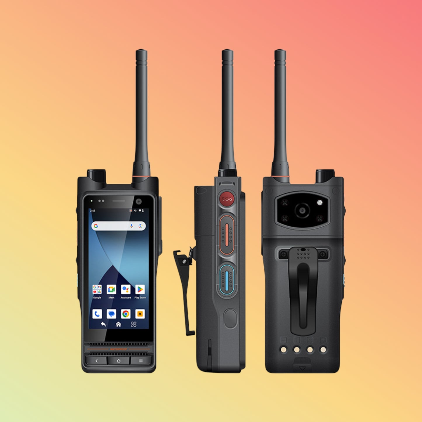 UNIWA P8 Android 14 IP68 Waterproof 5000mAh Battery NFC Smart Zello Mobile Walkie Talkie