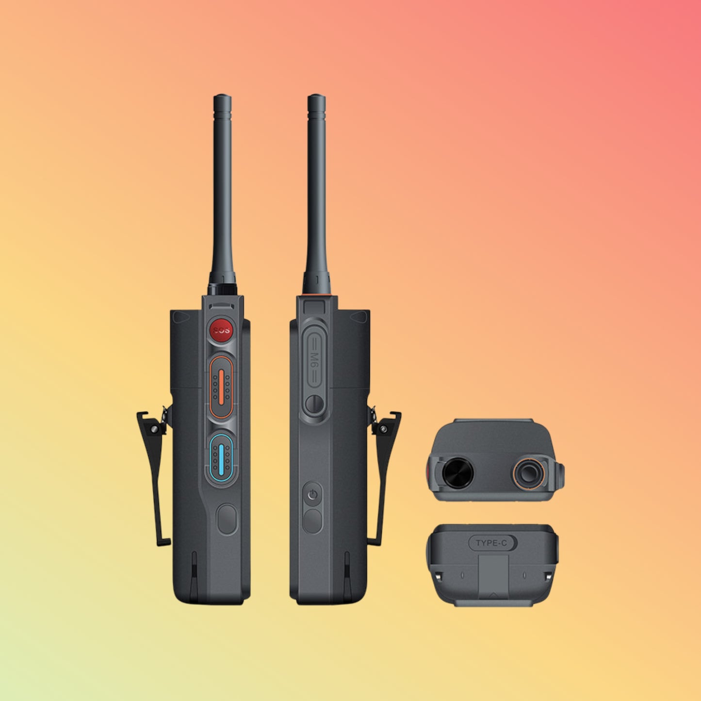 UNIWA P8 Android 14 IP68 Waterproof 5000mAh Battery NFC Smart Zello Mobile Walkie Talkie