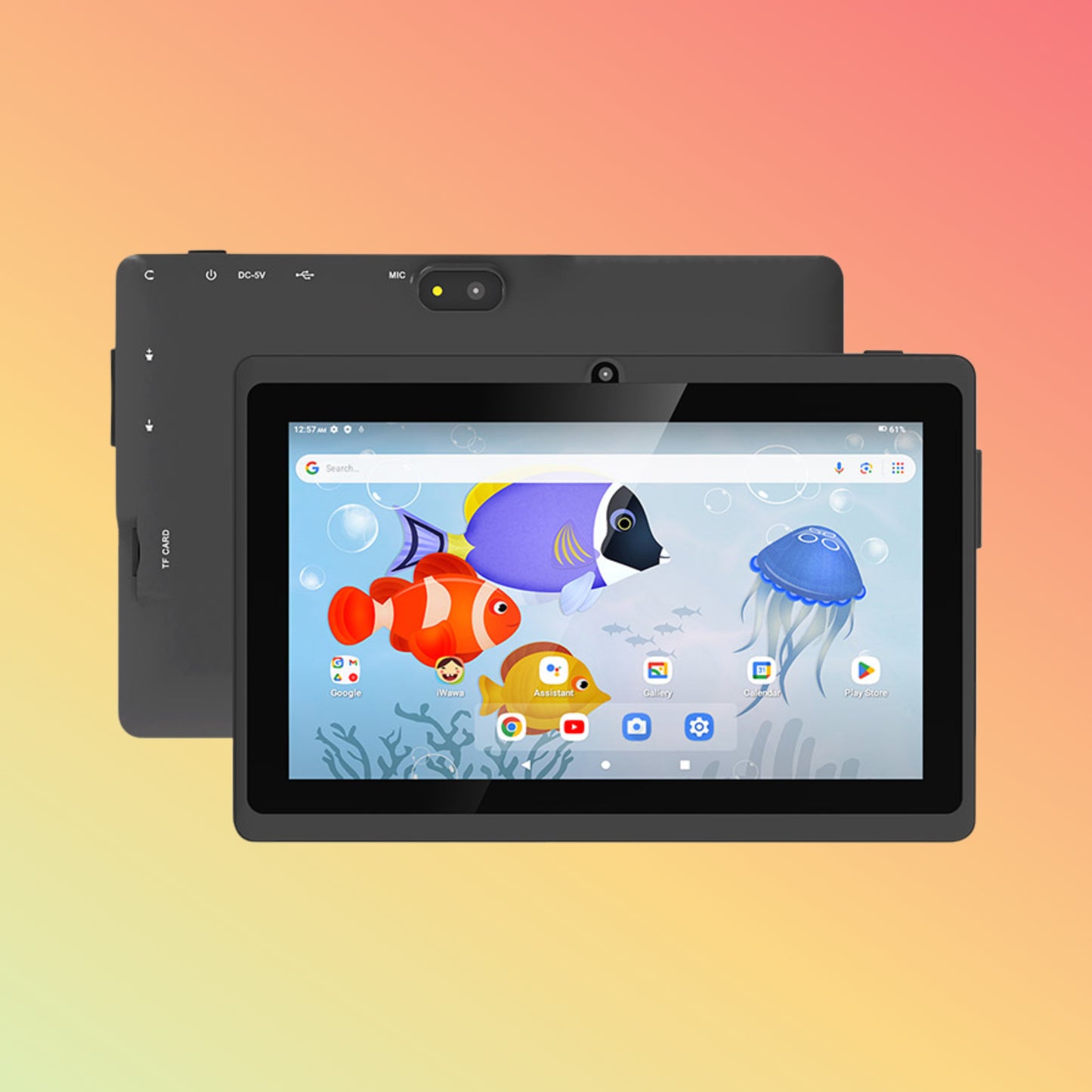 UTAB Q8 Plus 7 Inch Android 13 Leather Case Cheap Tablets with WiFi for Kids