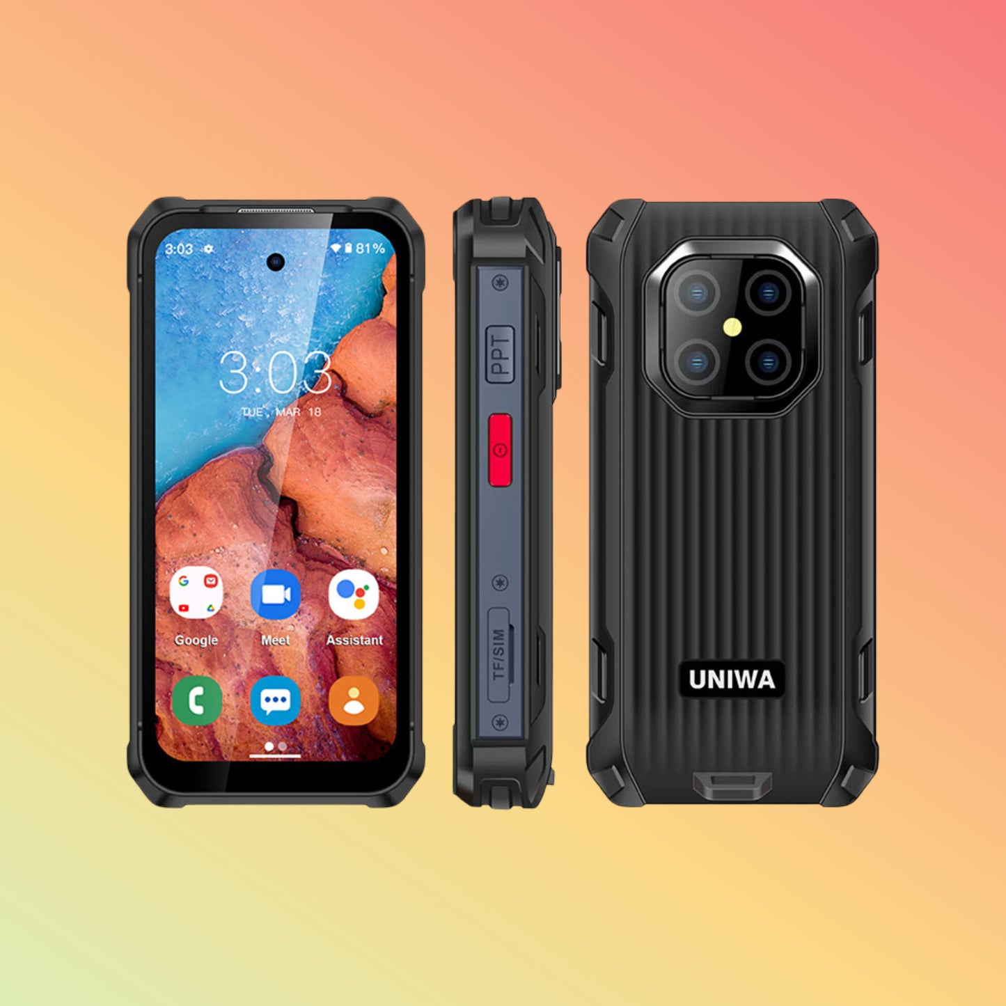 UNIWA R4002 3.88 Inch IPS Screen IP68 Mini Waterproof Android Rugged Smartphone