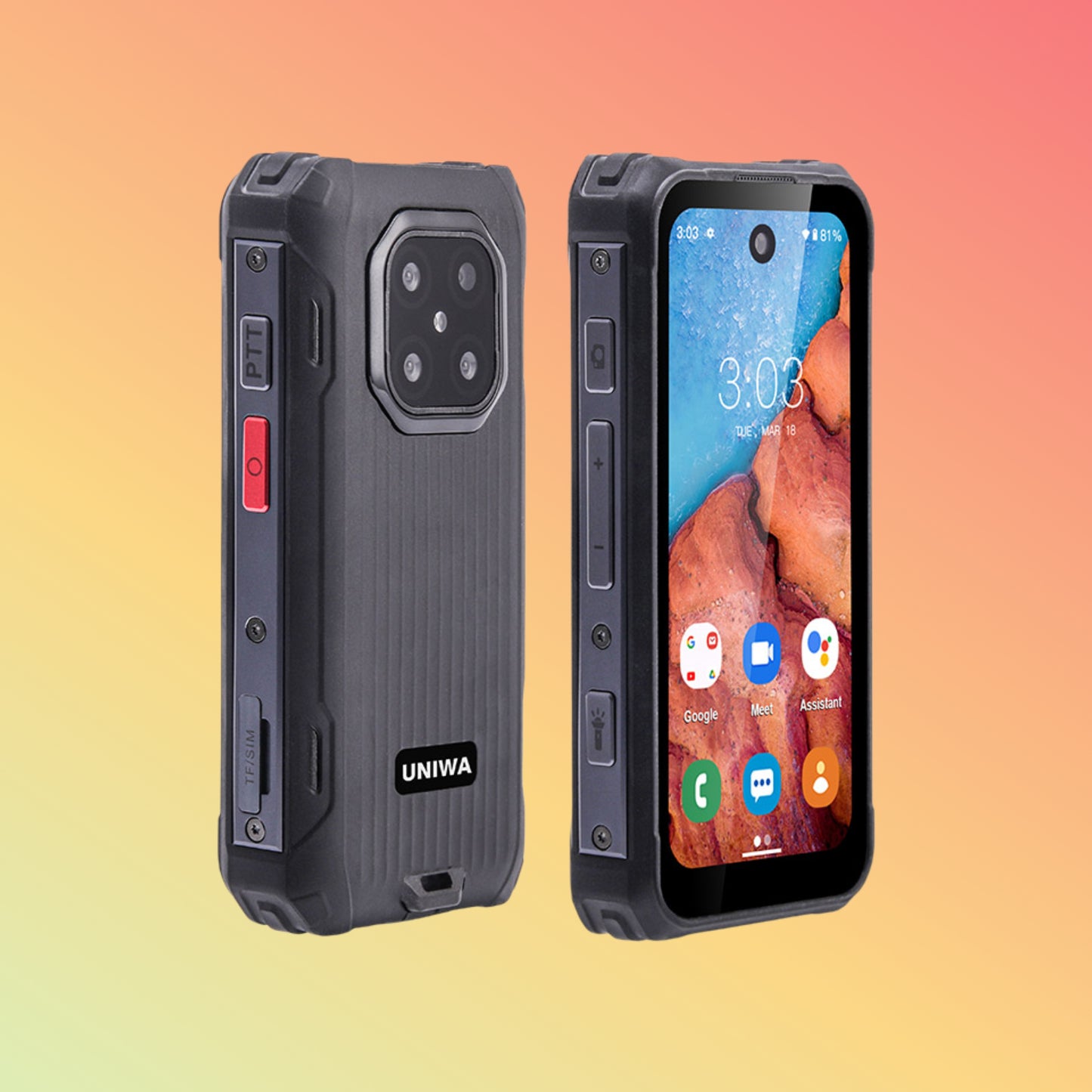 UNIWA R4002 3.88 Inch IPS Screen IP68 Mini Waterproof Android Rugged Smartphone