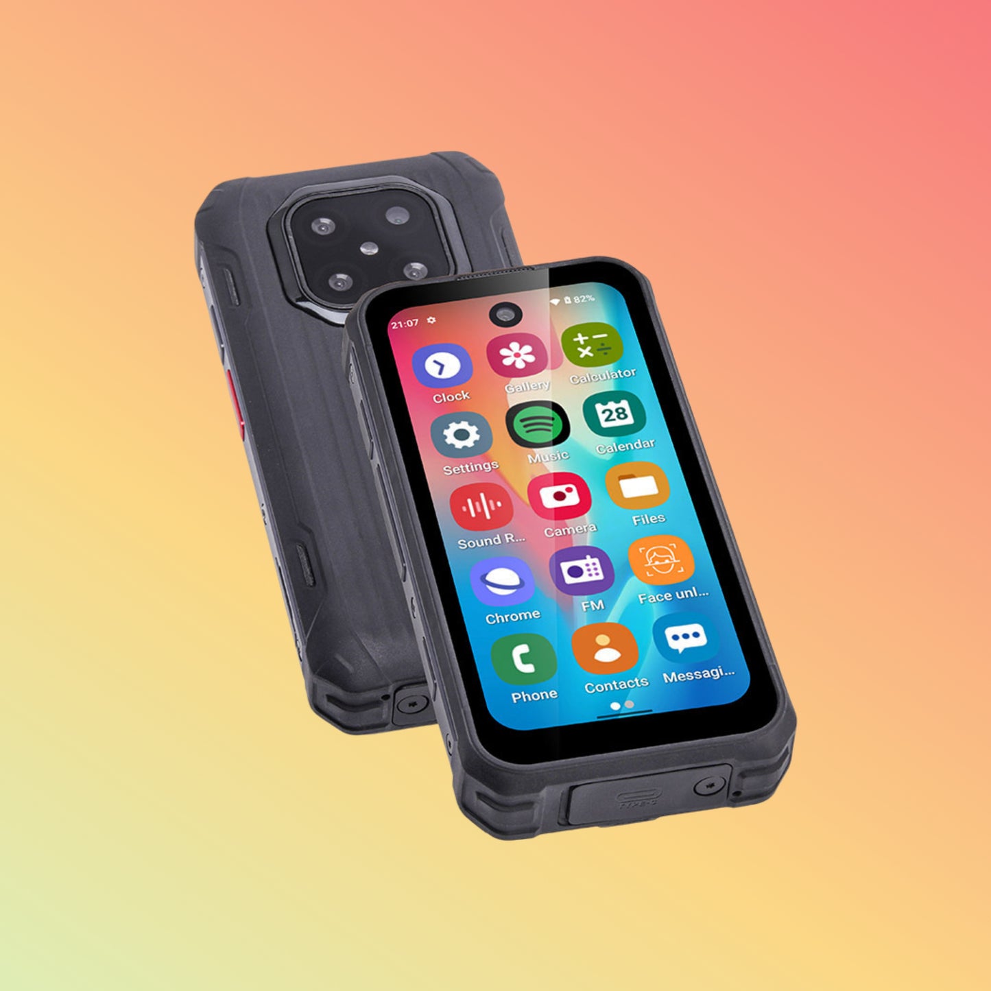 UNIWA R4002 3.88 Inch IPS Screen IP68 Mini Waterproof Android Rugged Smartphone