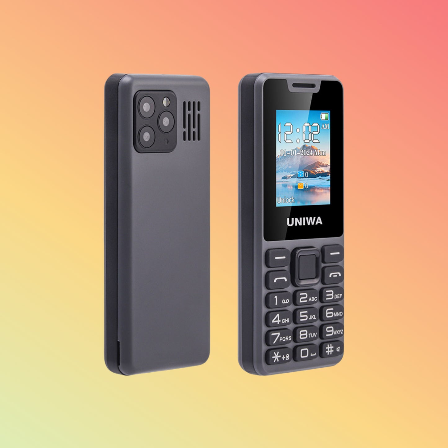 UNIWA FD006 Dual SIM Card OEM 4G Keypad Featured Simple Button Phone