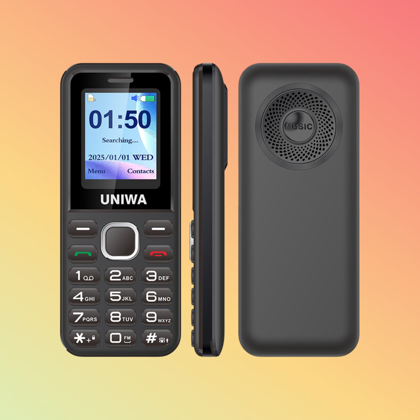 QTECH C1800 1.77 Inch Screen Qualcomm Single RUIM CDMA 1x 800MHz Button Phone