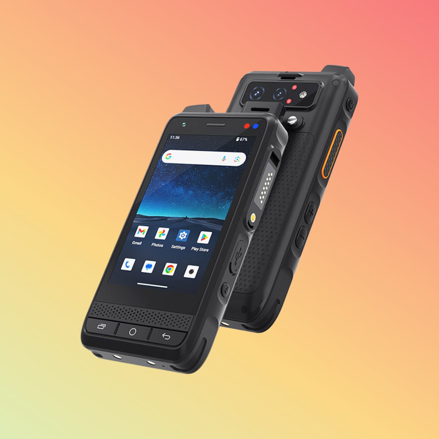 UNIWA F400 Octa Core IP65 Waterproof Android 15 Rugged PDA with PoC Walkie Talkie