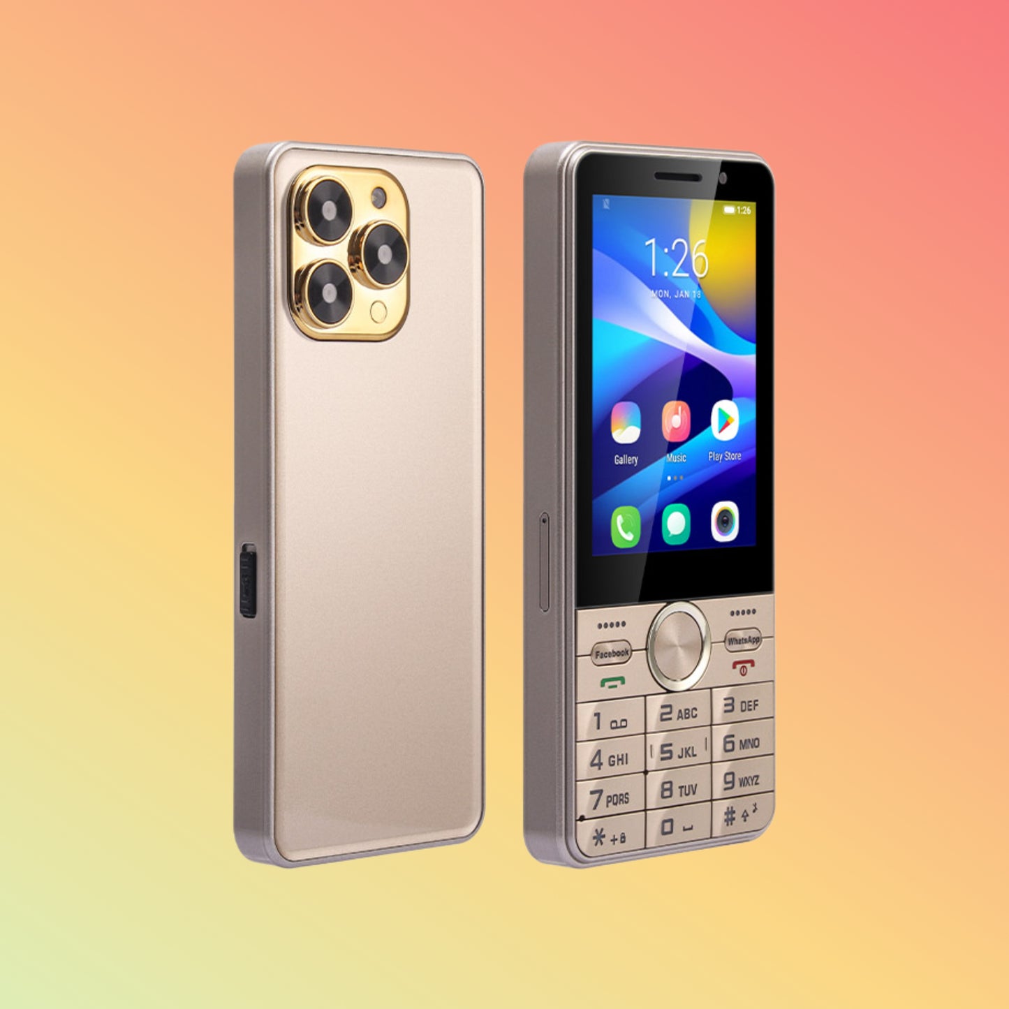 UNIWA A3501 3.5 Inch Touch Screen Dual SIM Card Android 4G Feature Phone