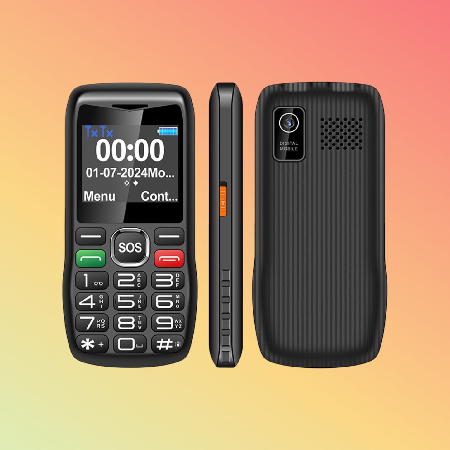 UNIWA V173 2 Inch Screen Dual SIM SOS Big Keypad Big Button Mobile Phone For Elderly