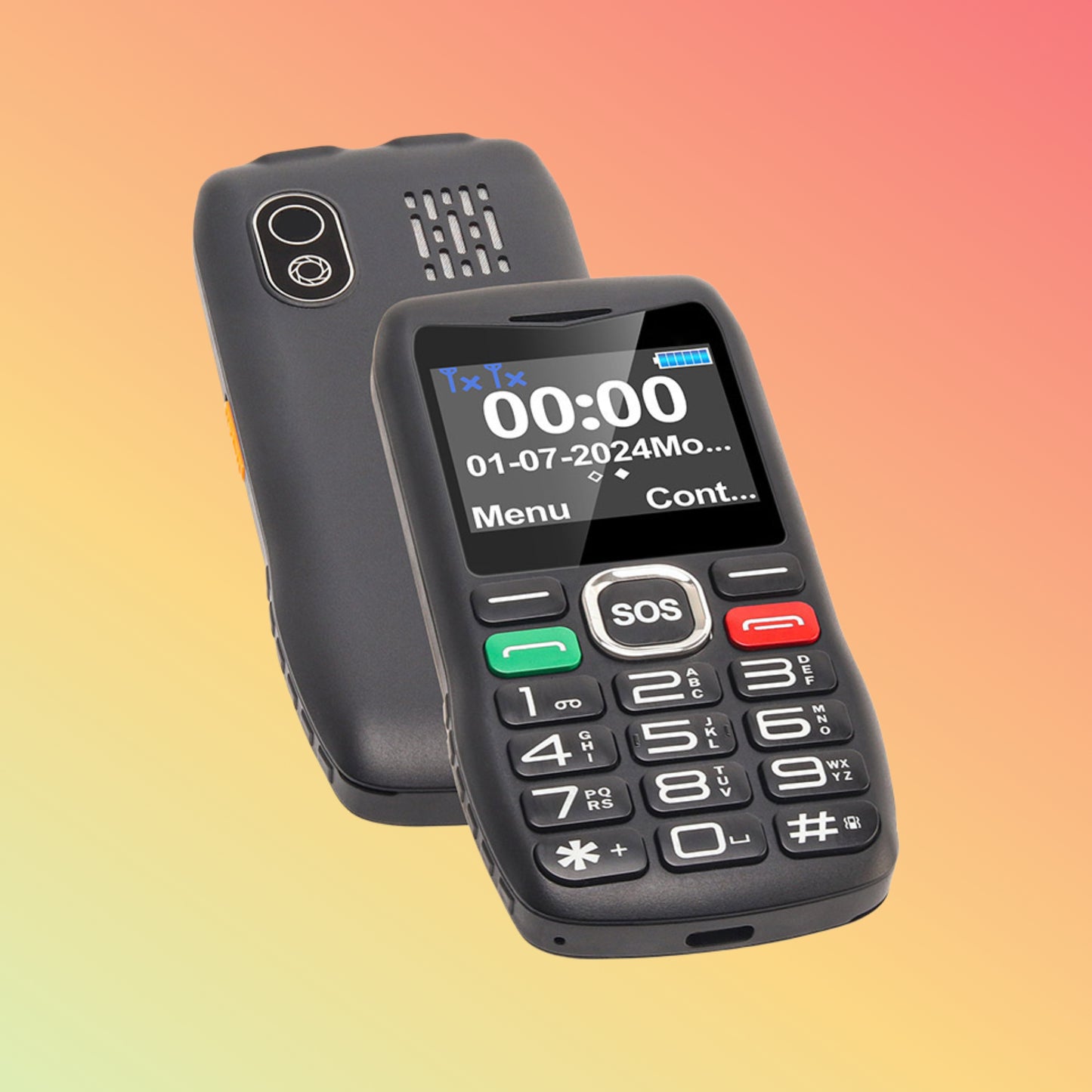 UNIWA V173 2 Inch Screen Dual SIM SOS Big Keypad Big Button Mobile Phone For Elderly