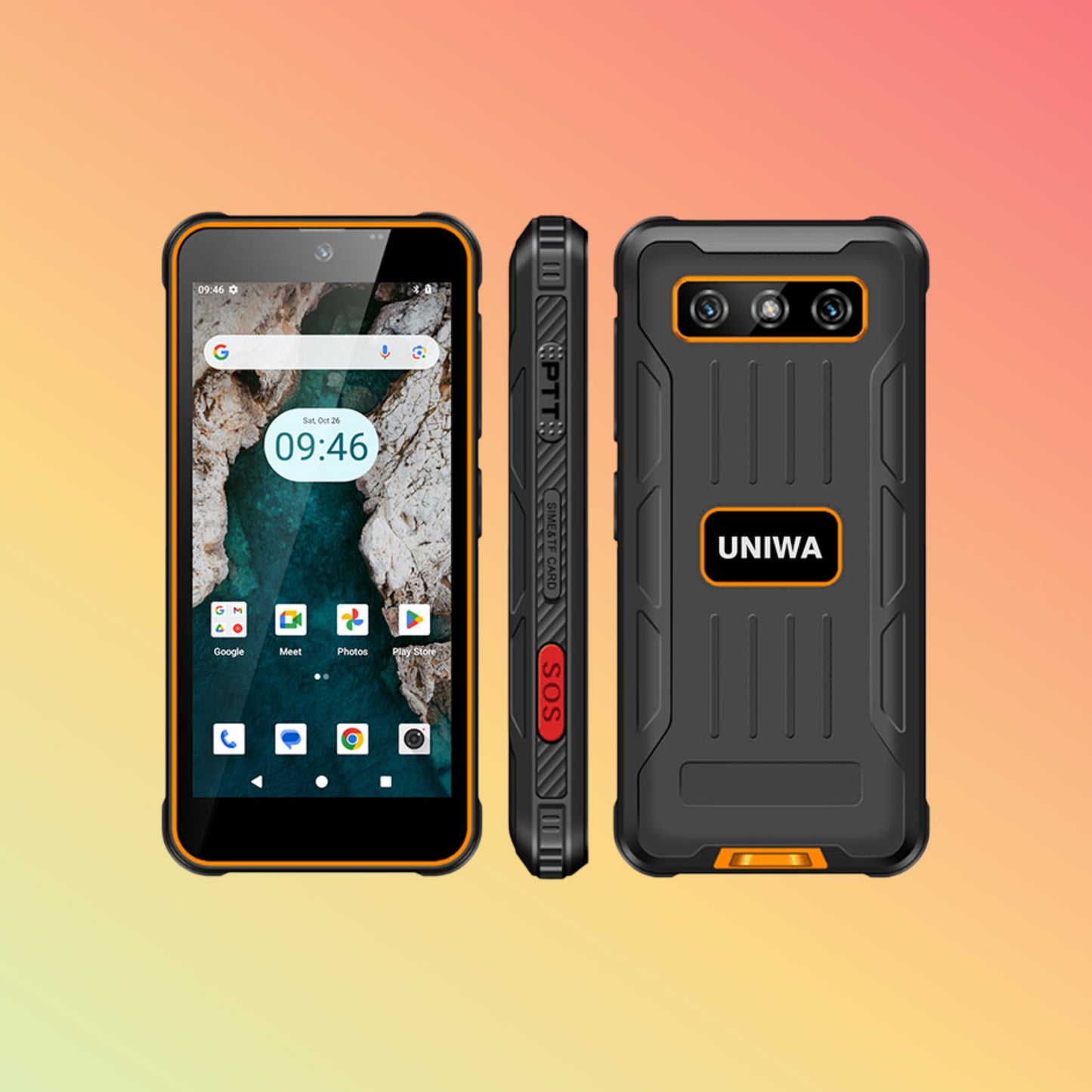 UNIWA R4001 4 Inch NFC IP68 Small Mini Rugged Smartphone with Night Vision Camera