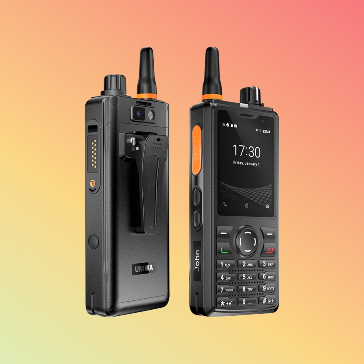 UNIWA F41 2.4’’ Long Range Global 4G Mobile Android PoC Zello Walkie Talkie