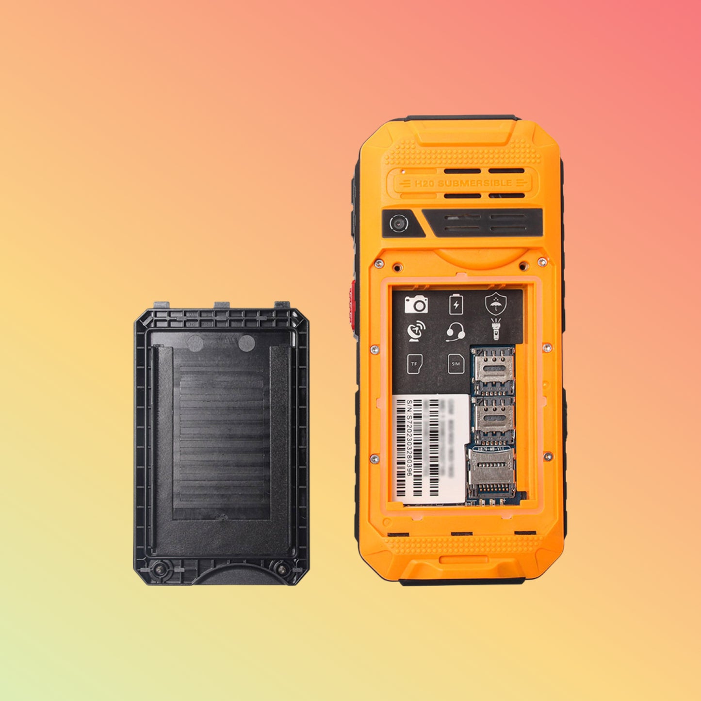 UNIWA S9 2.4 Inch IP68 Waterproof Torch Cell Phone 4G Feature Rugged Phone