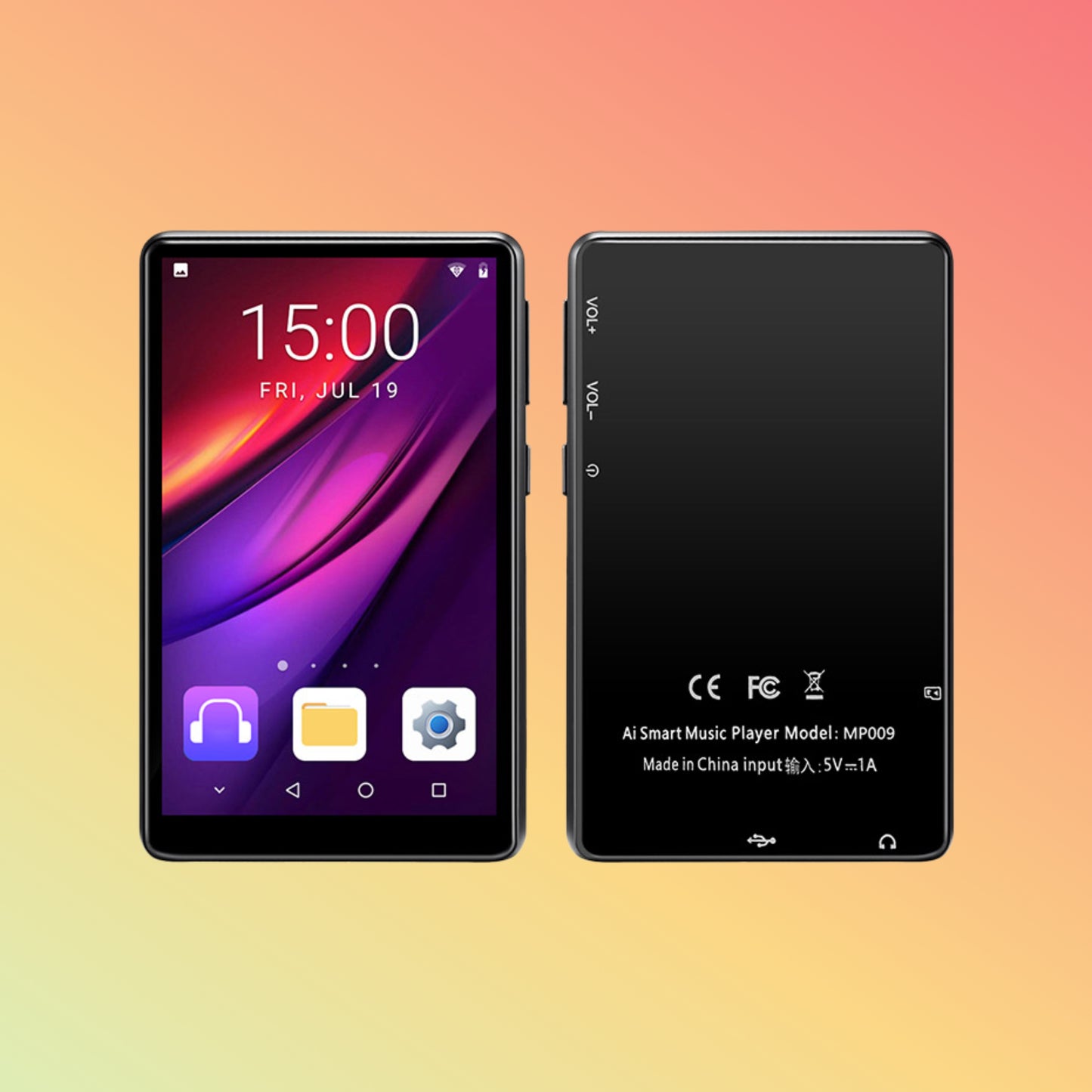 UNIWA MP009 Small 4 Inch WiFi Mini Tablet PC Stereo MP4/MP3 Android Player