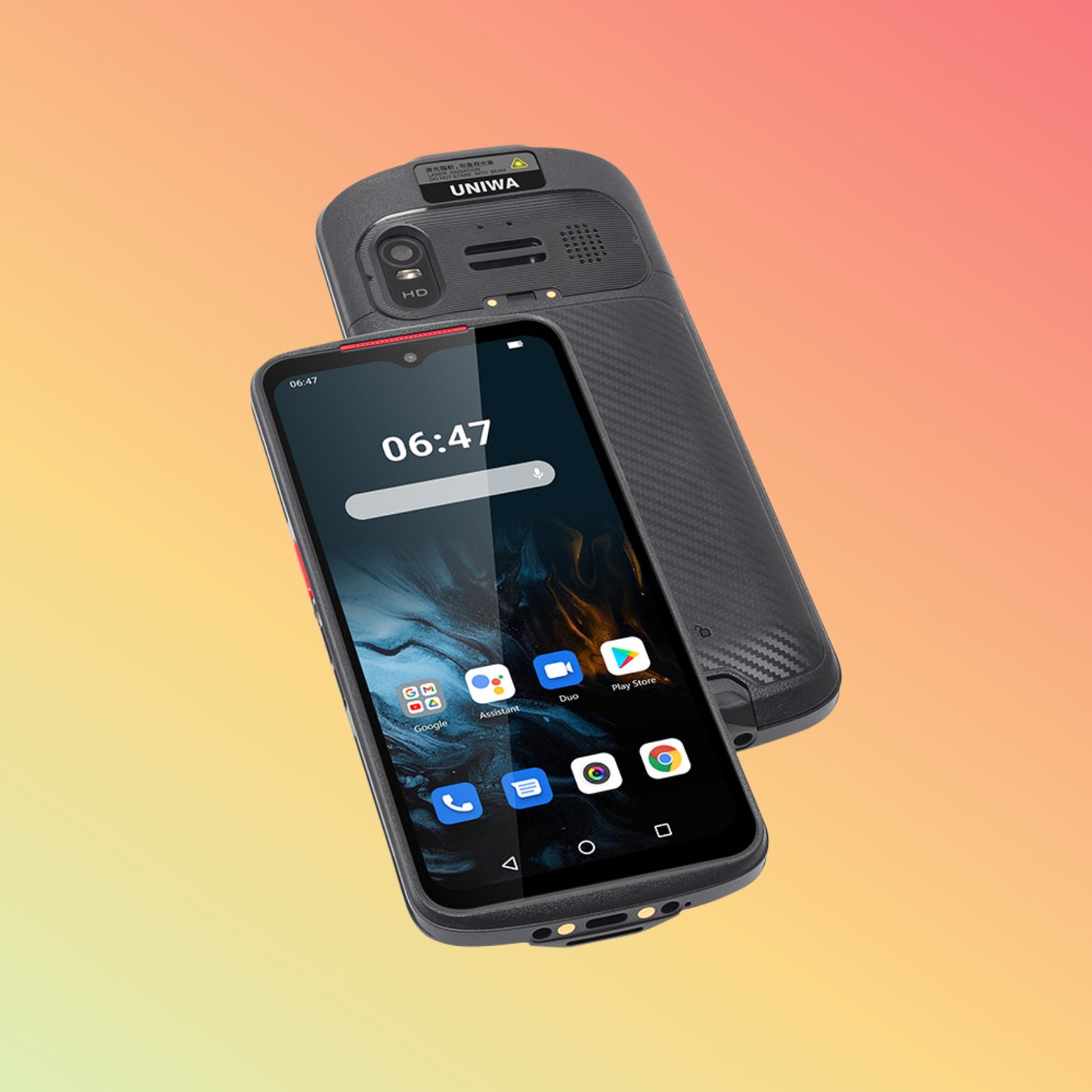 UNIWA NR6503 Android 13 5G Rugged Smartphone with 2D Barcode Scanner and NFC