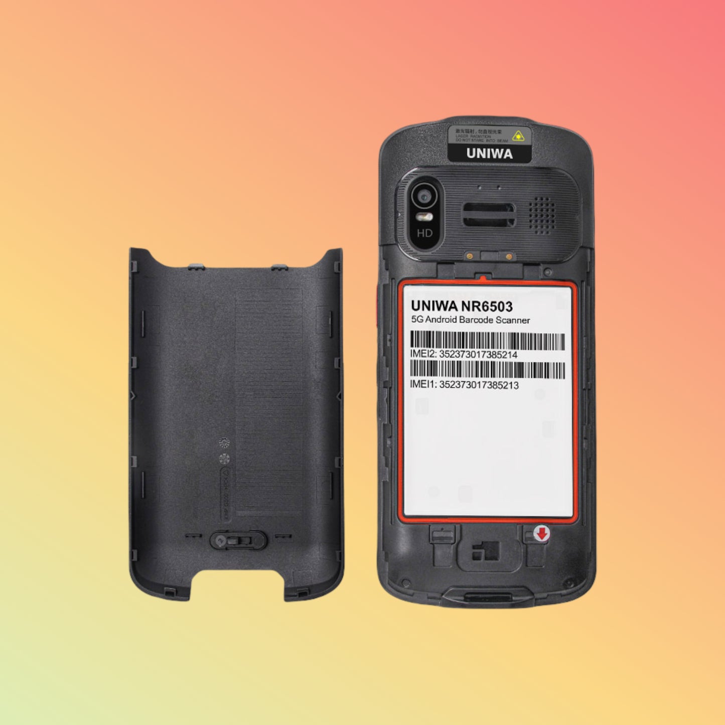 UNIWA NR6503 Android 13 5G Rugged Smartphone with 2D Barcode Scanner and NFC